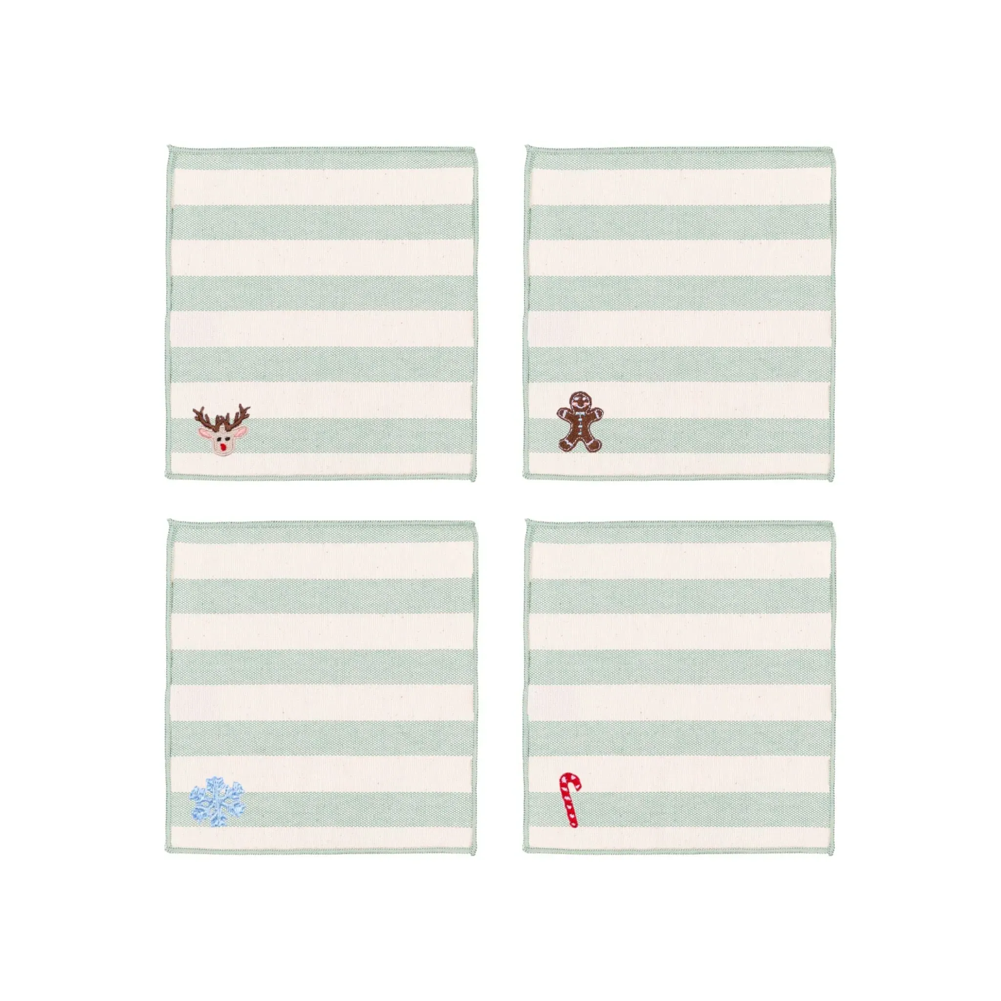 Barra Christmas Embroidered Cotton Table Linen product