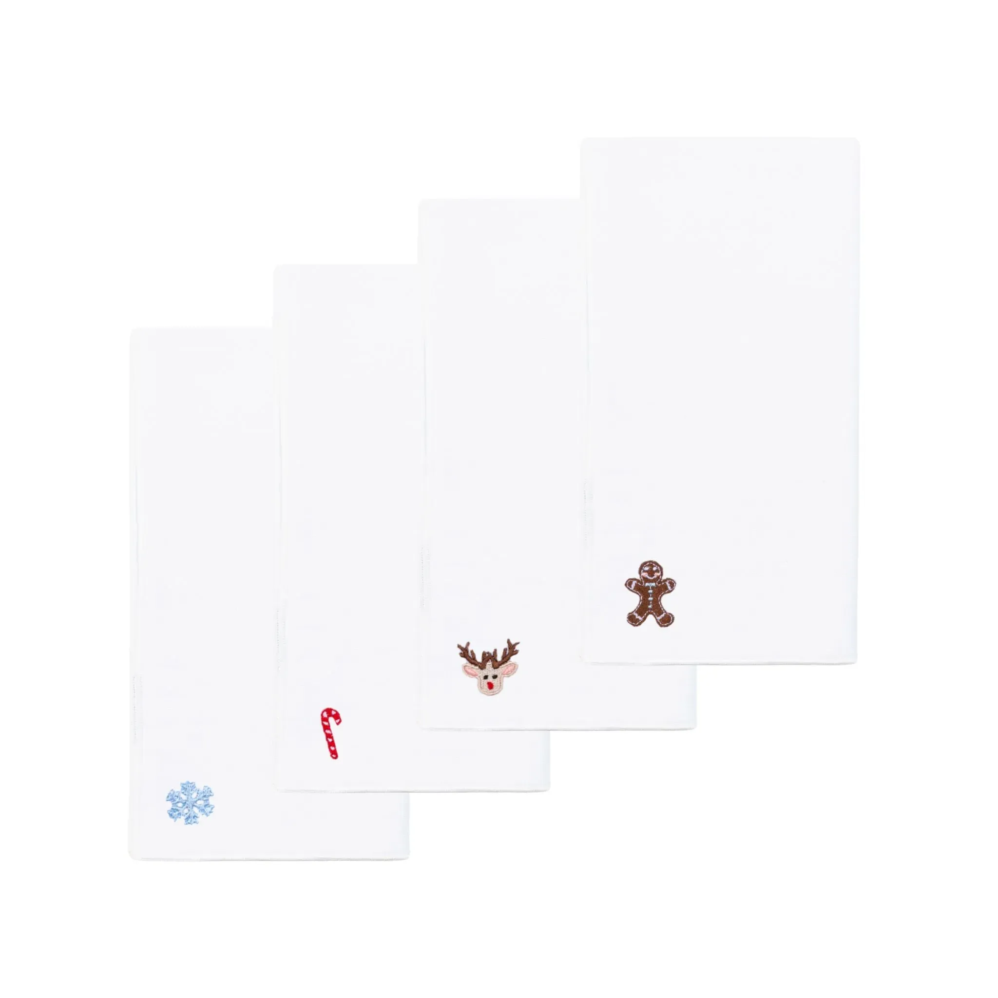 Nazaré Christmas Embroidered Table Linen - White, Cotton product