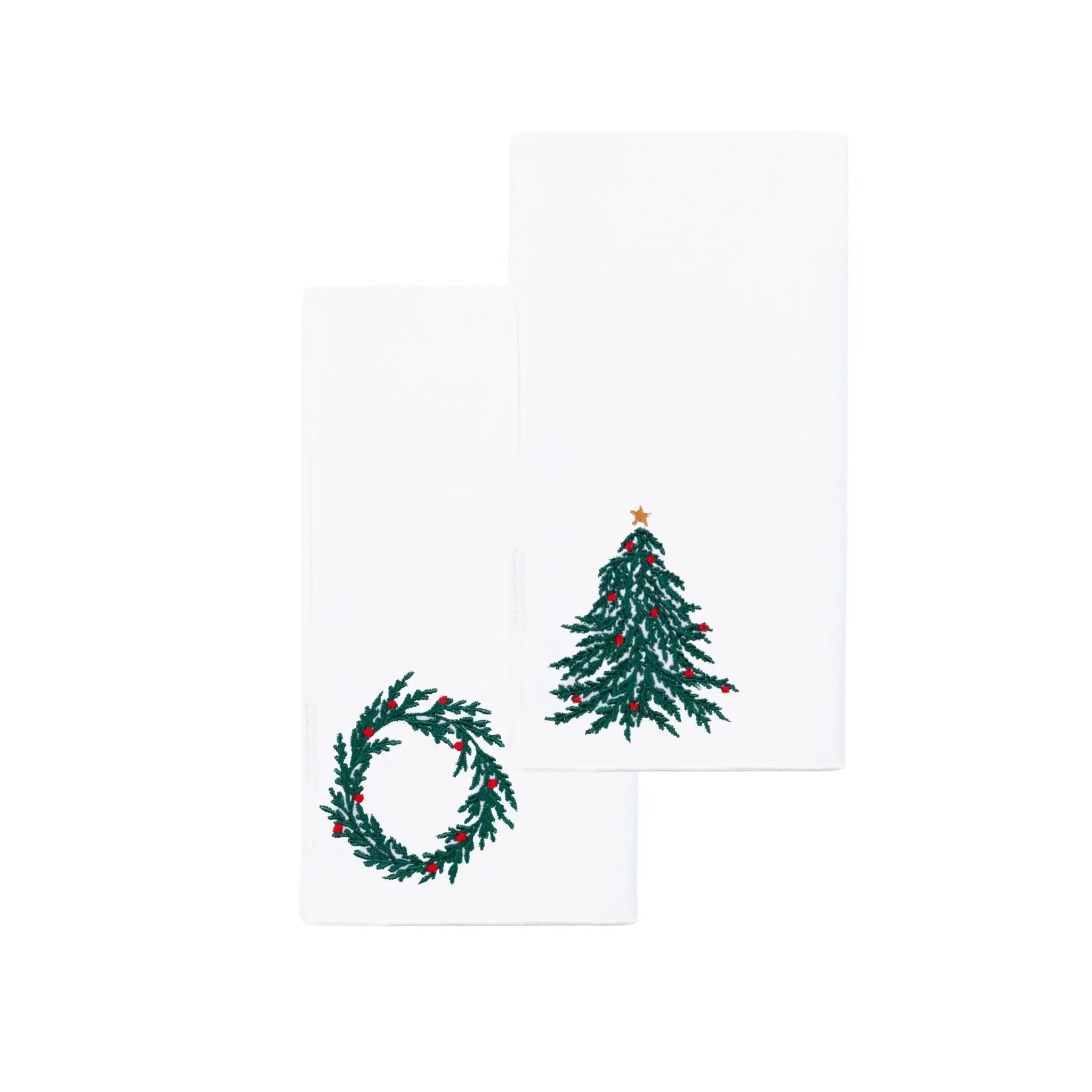 Nazaré Christmas Embroidered Table Linen - White, Cotton product