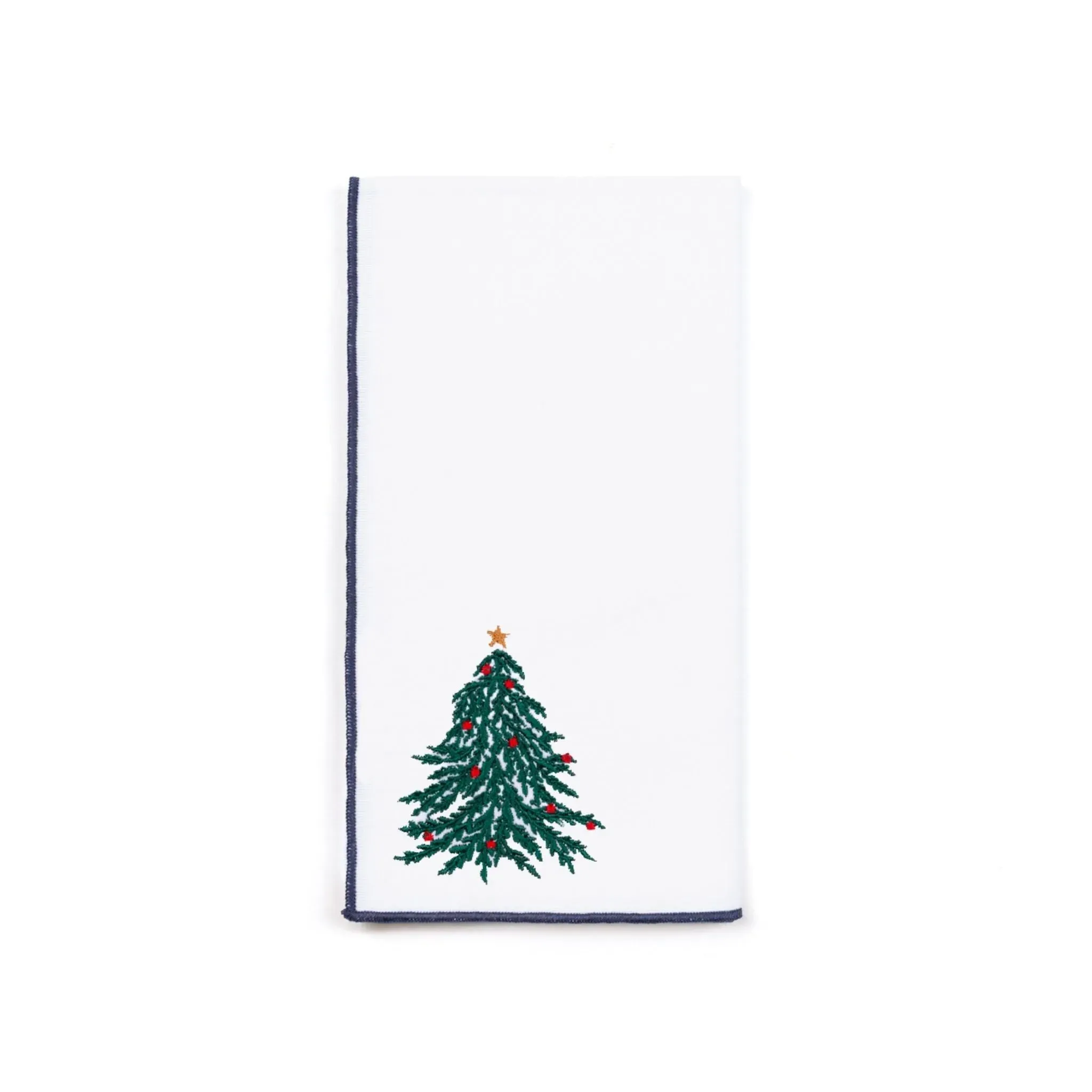 Nazaré Christmas Embroidered Table Linen - White, Cotton product