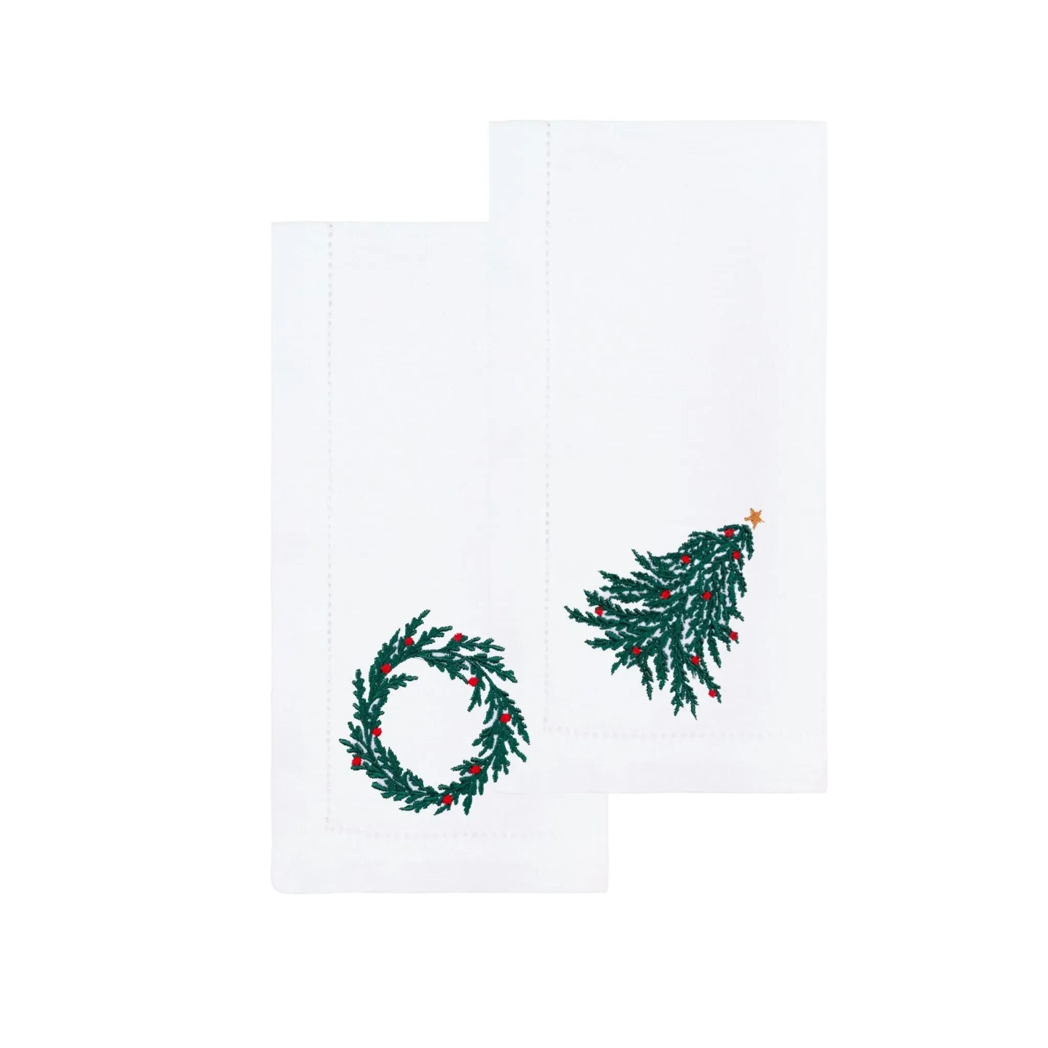 Mafra Christmas Embroidered Table Linens - Linen product