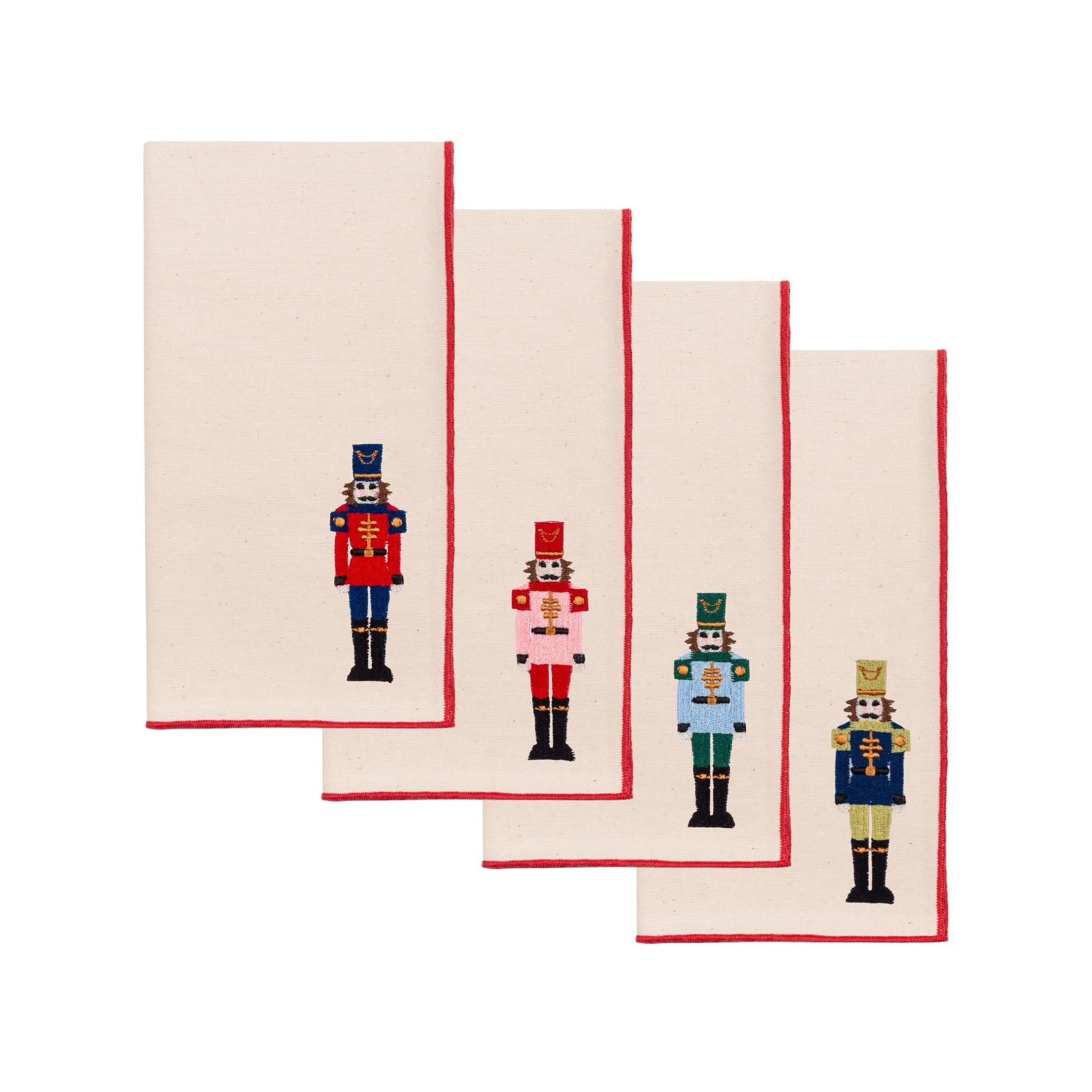 Nazaré Embroidered Nutcracker Table Linen - Ecru, Cotton product