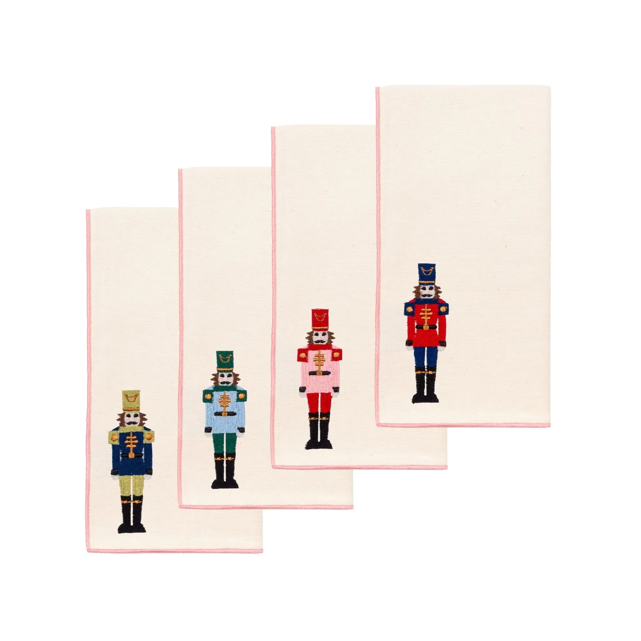 Nazaré Embroidered Nutcracker Cotton Table Linen - Ecru product