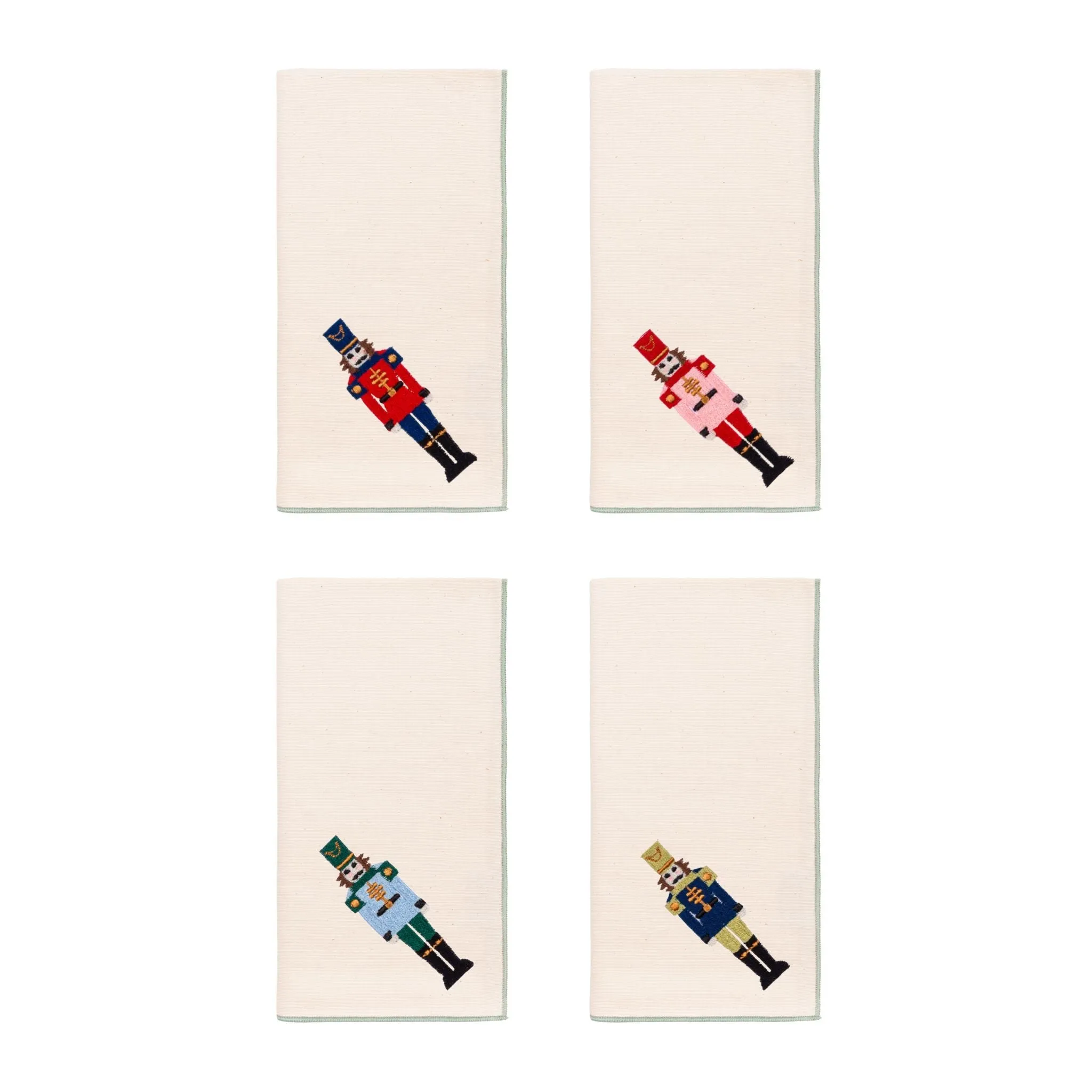 Nazaré Embroidered Nutcracker Napkin - Ecru, Cotton product
