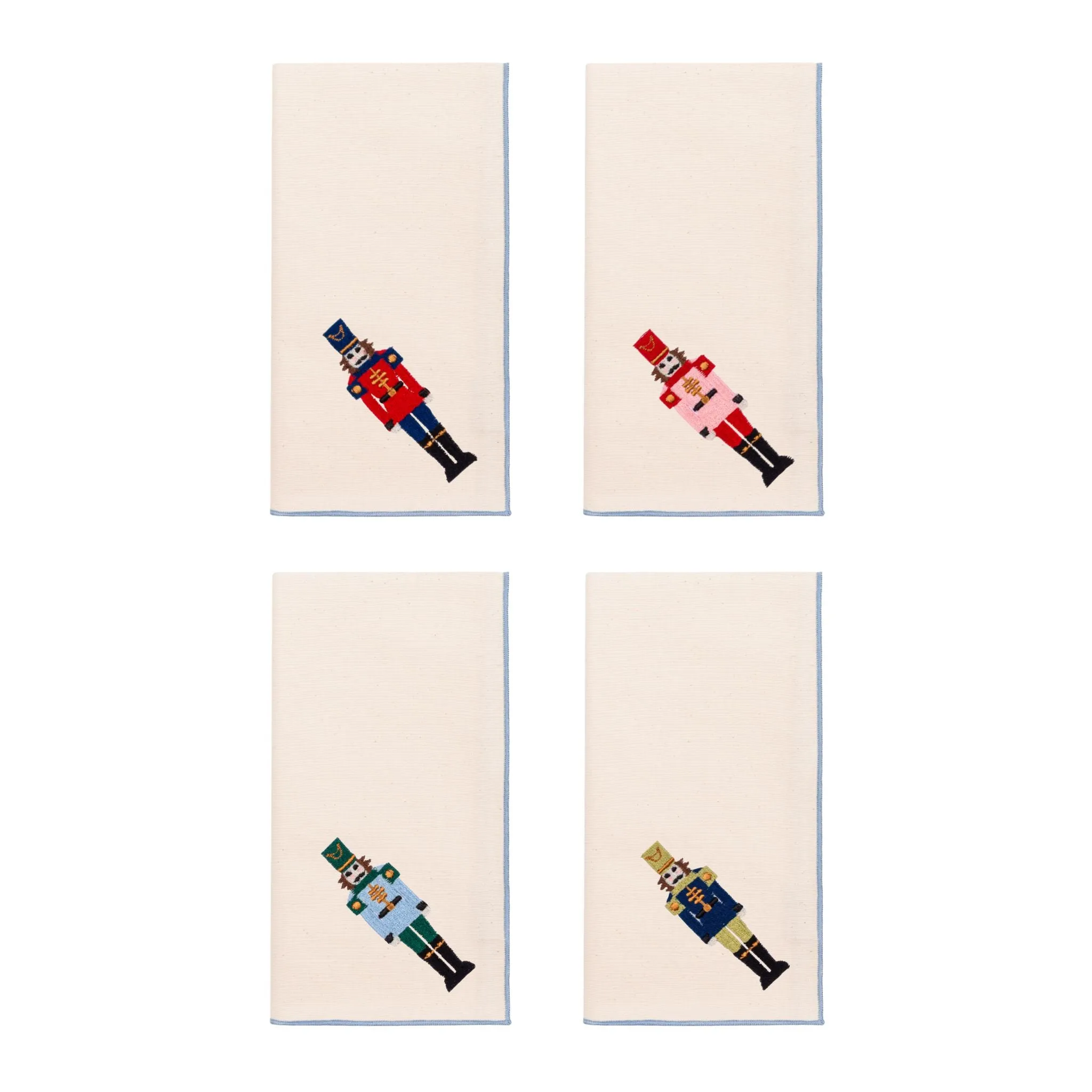 Nazaré Embroidered Nutcracker Table Linen - Ecru, Cotton product