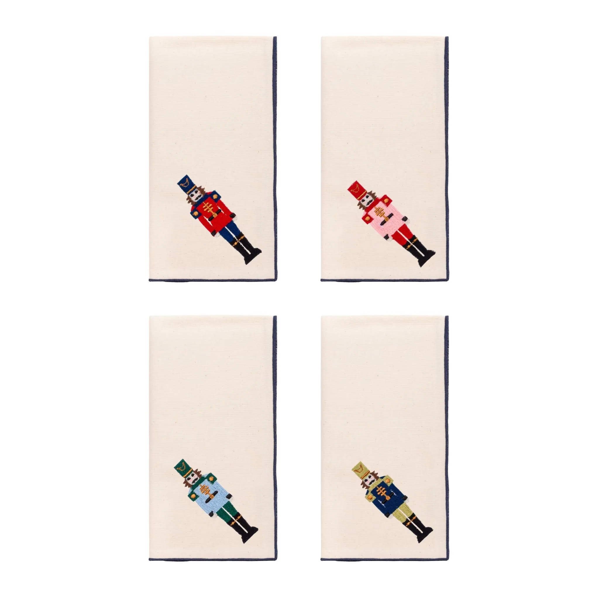 Nazaré Embroidered Nutcracker Cotton Table Linen - Ecru product