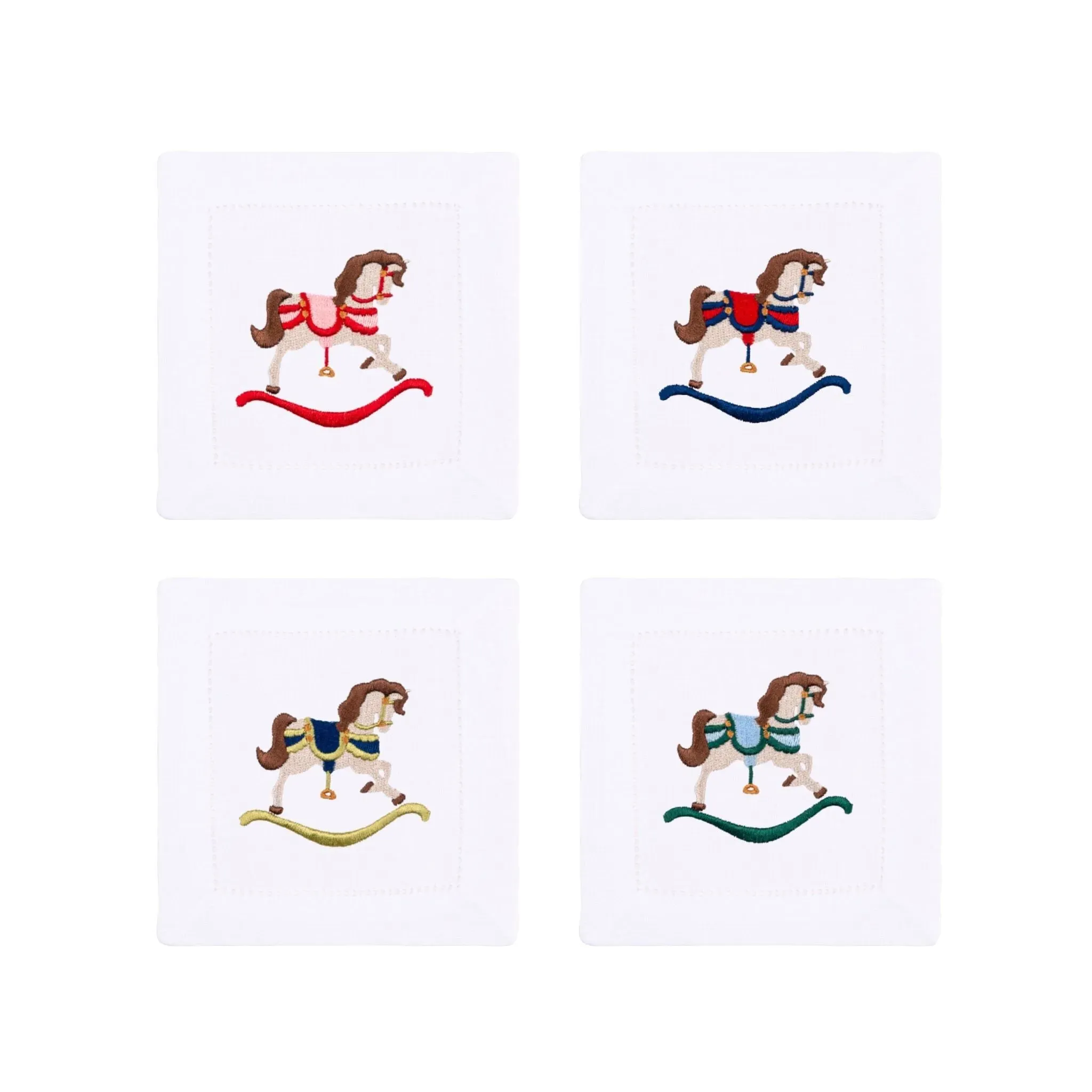 Mafra Rocking Horse Embroidered Cotton Table Linen product