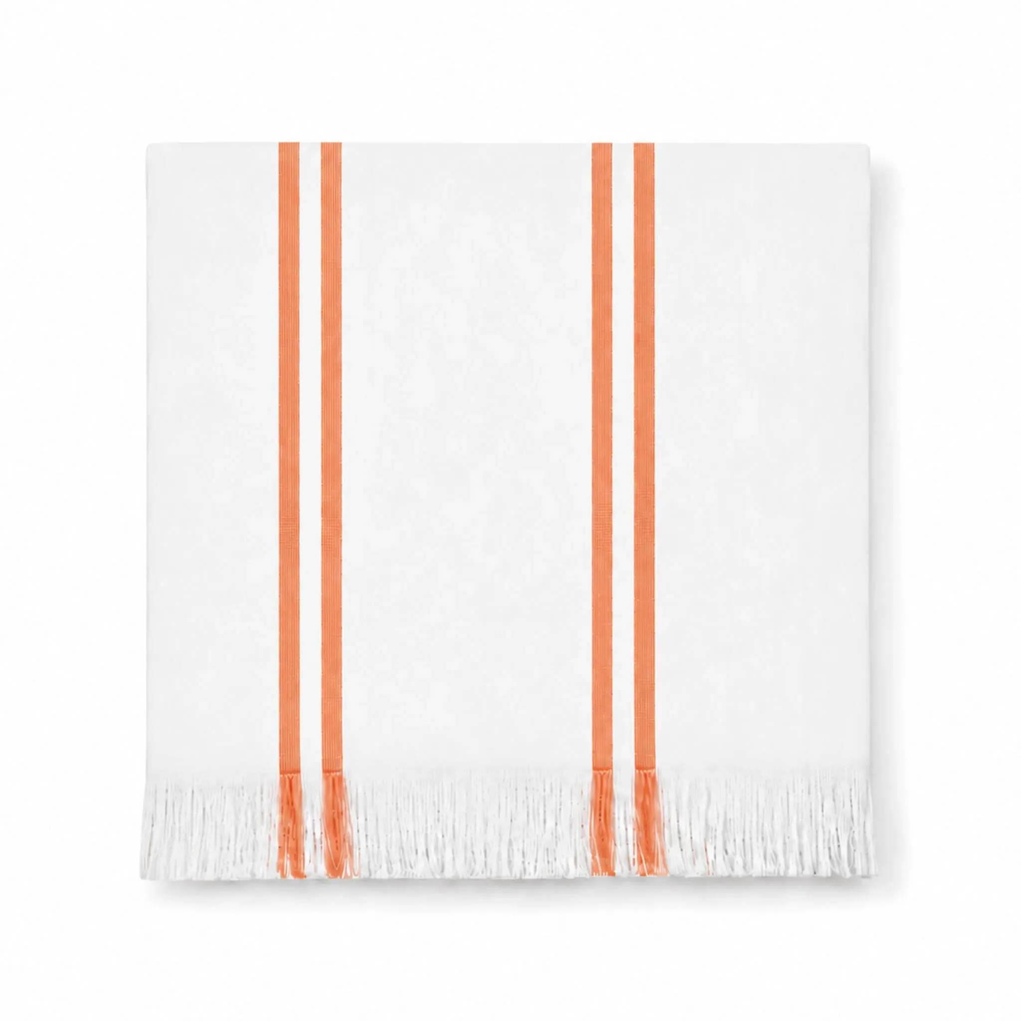 Caparica Beach Towel with Fringe - Orange, Cotton product