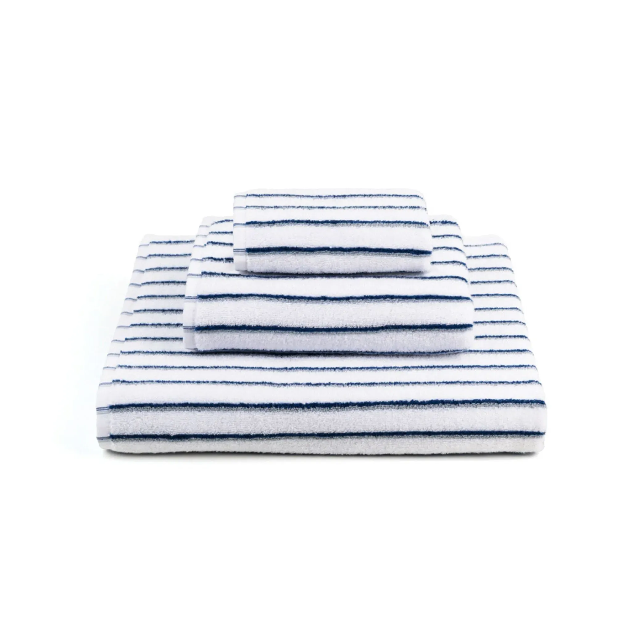 Lima Double Stripe Bath Towel - Blue, Grey product