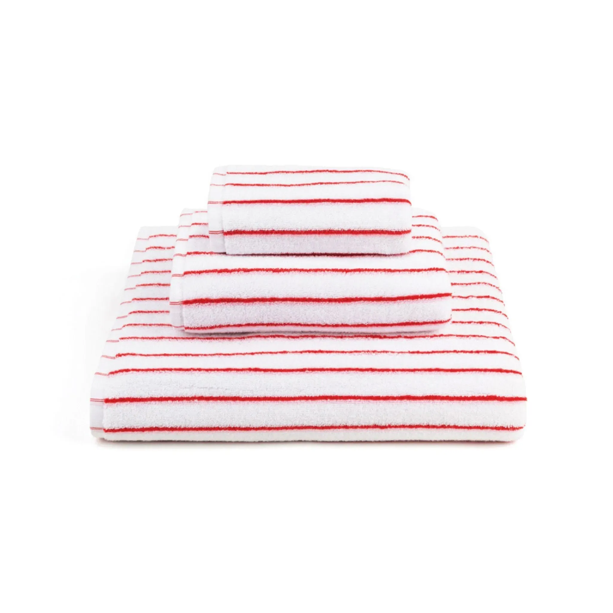 Lima Double Stripe Bath Towel - Pink, Red product
