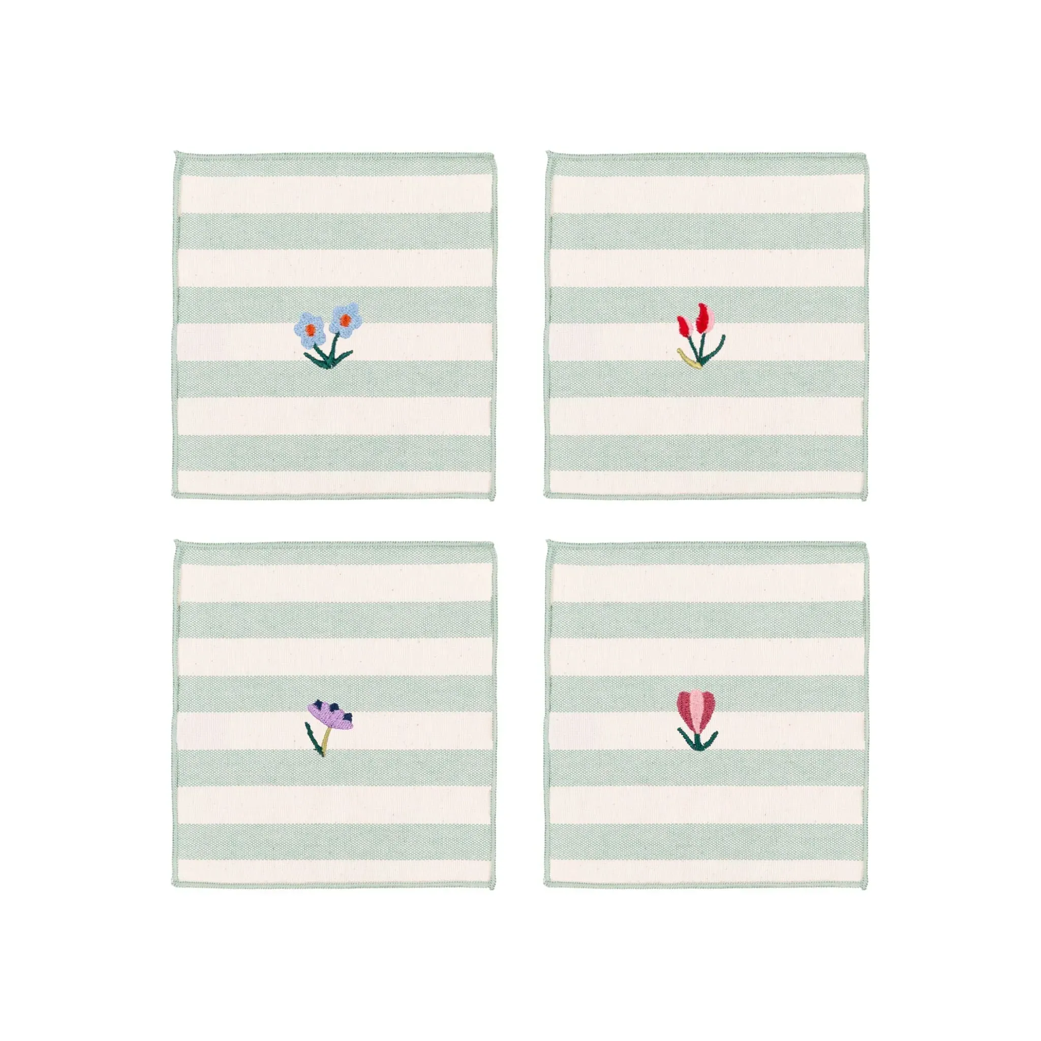 Barra Embroidered Flower Table Linen - Cotton product