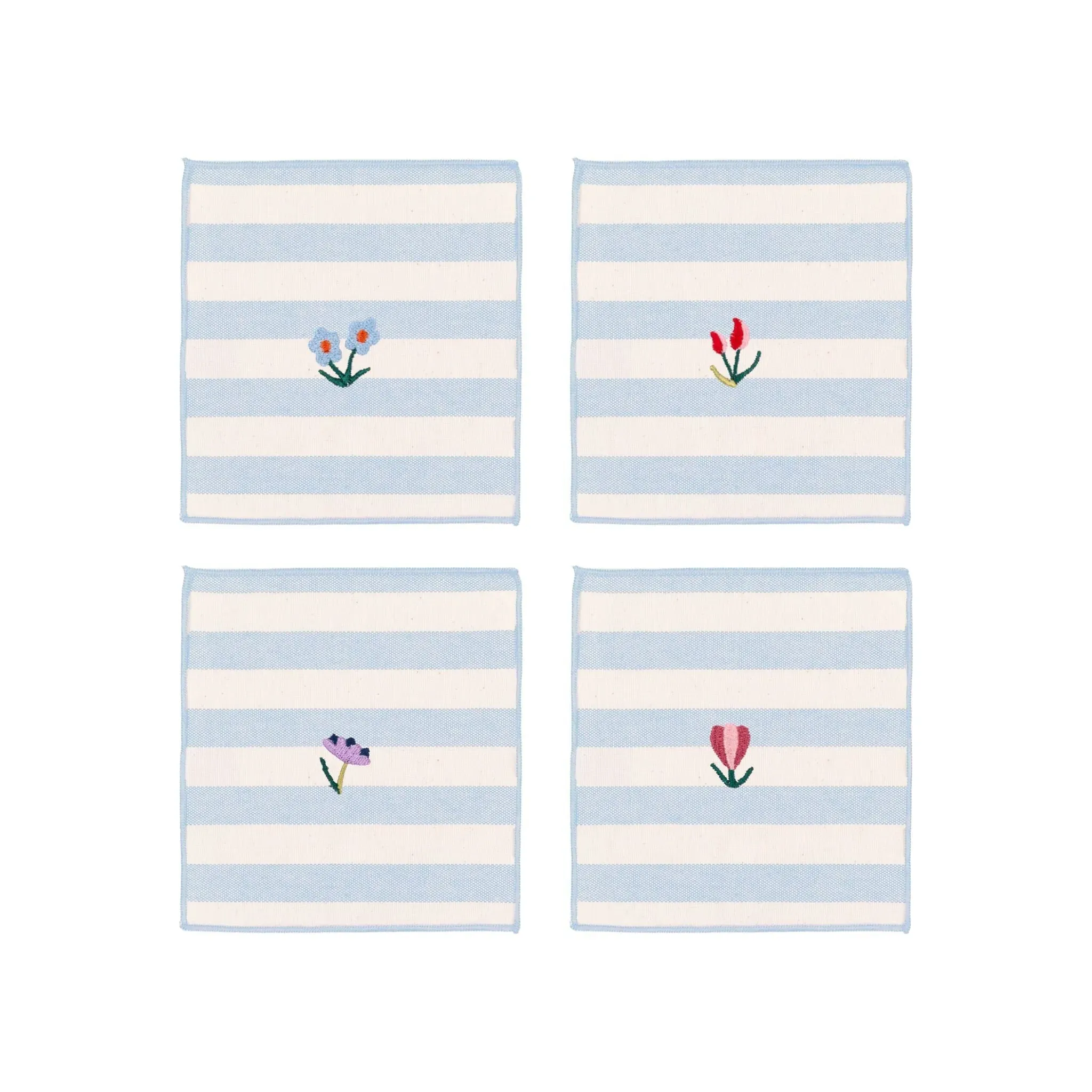 Barra Embroidered Floral Cotton Table Linen product