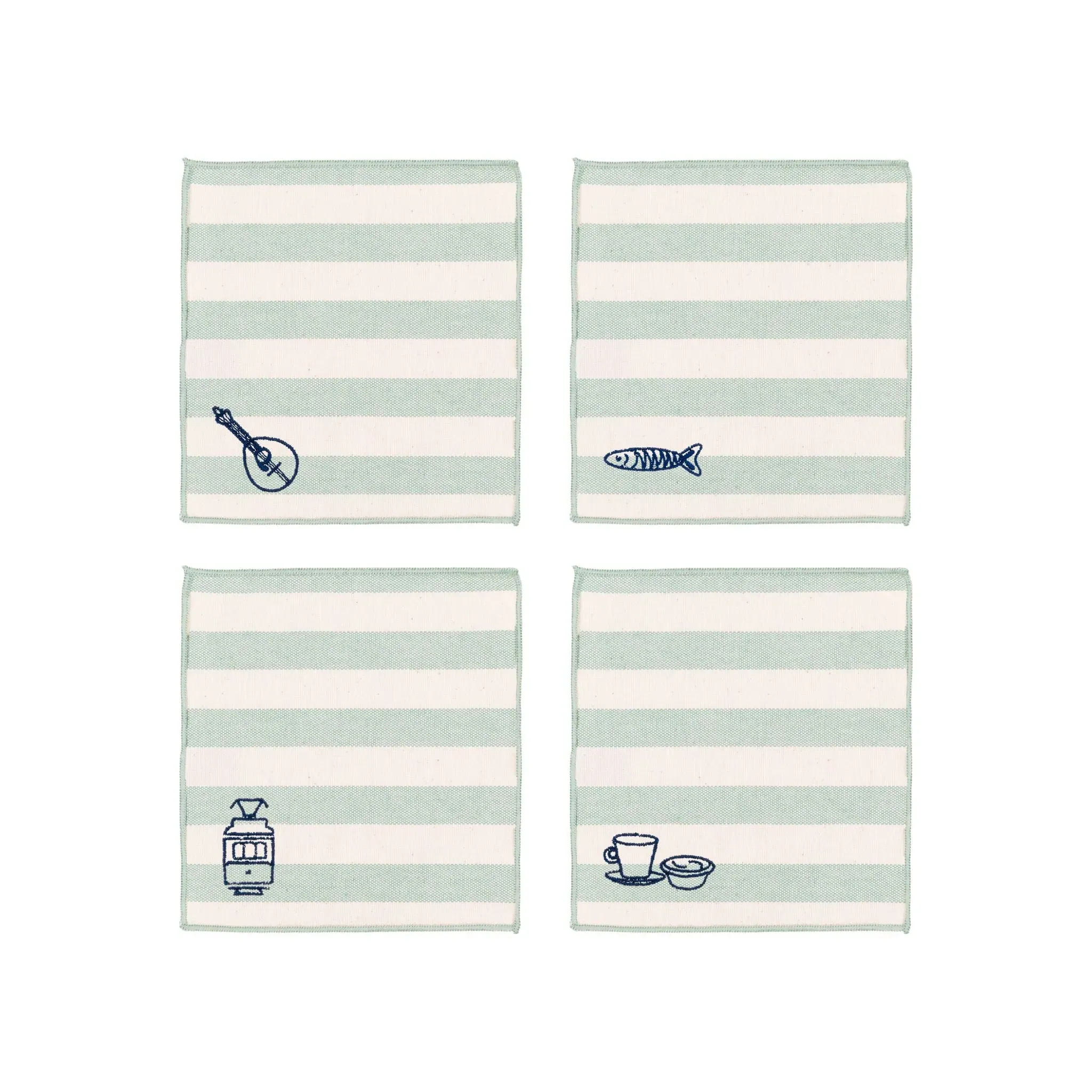 Barra Embroidered Table Linen Set - Cotton product