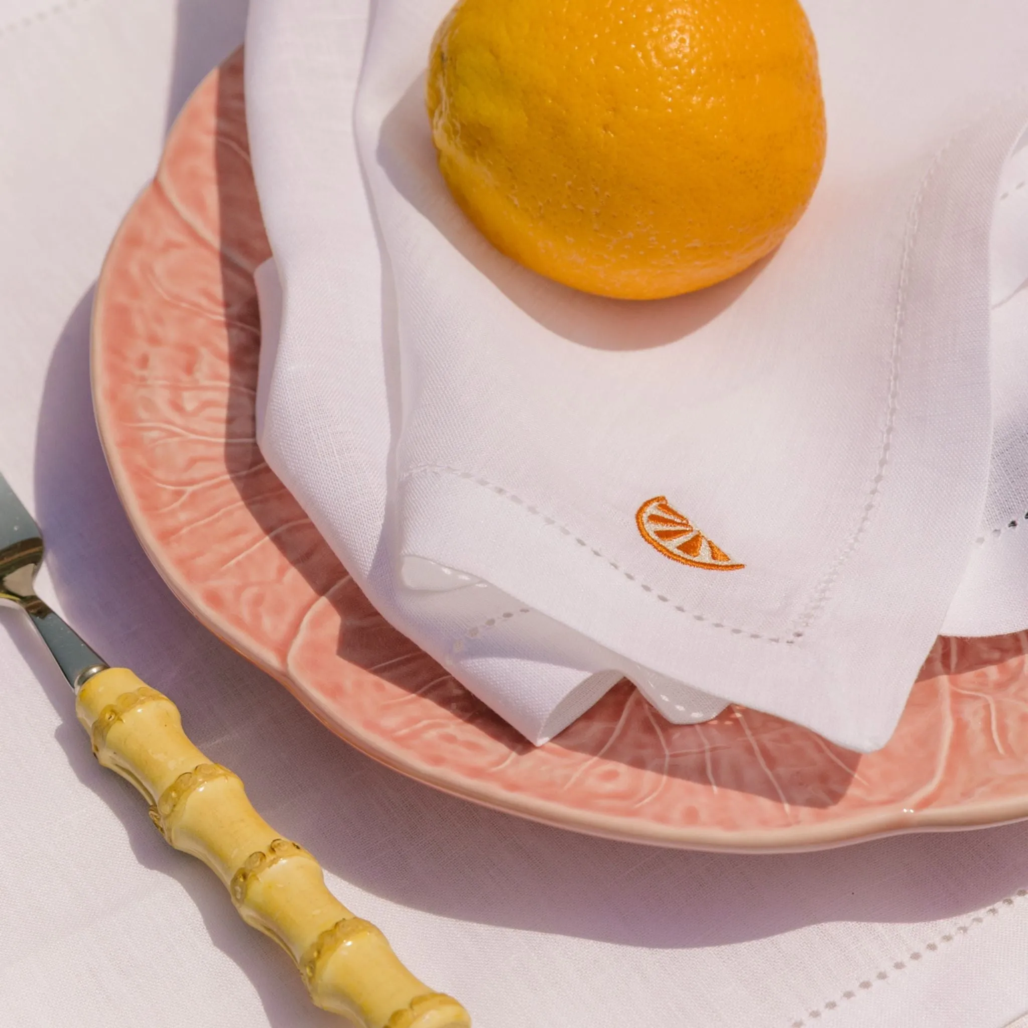 Mafra Embroidered Fruit Table Linens - Linen product
