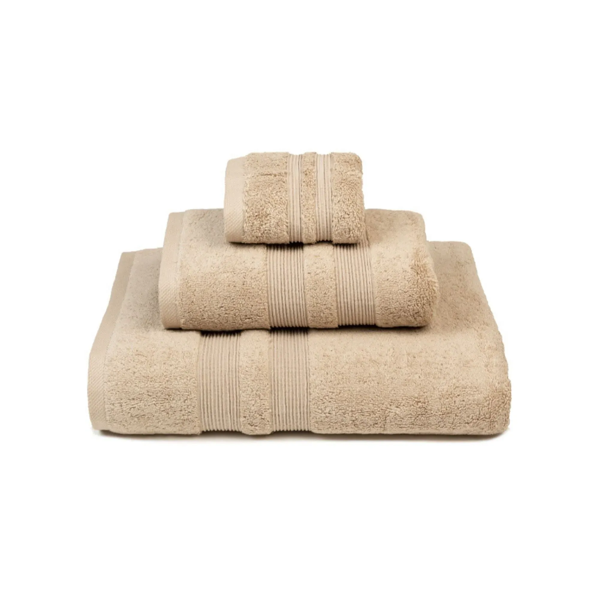 Elegance Striped Bath Towel - Beige, Cotton product