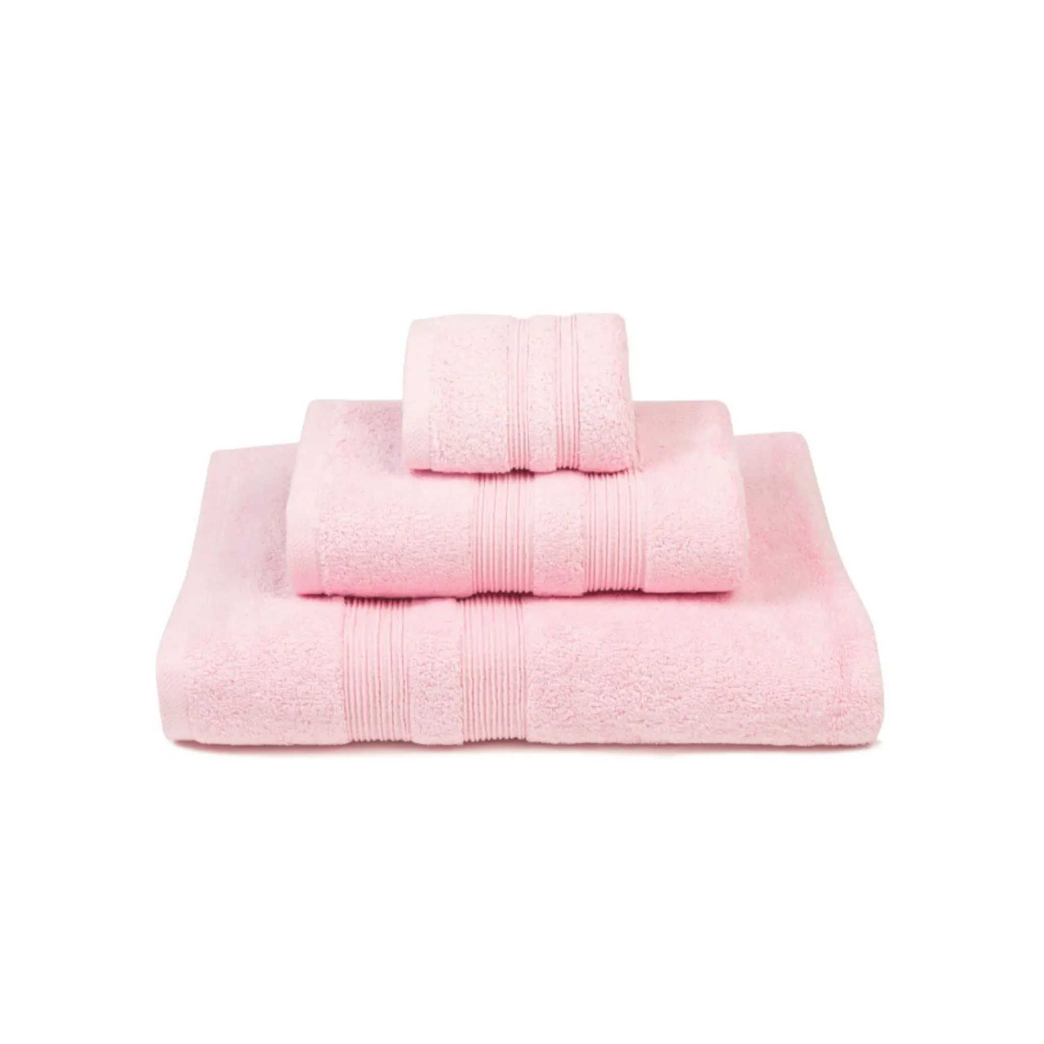 Elegance Striped Cotton Towel - Baby Pink product