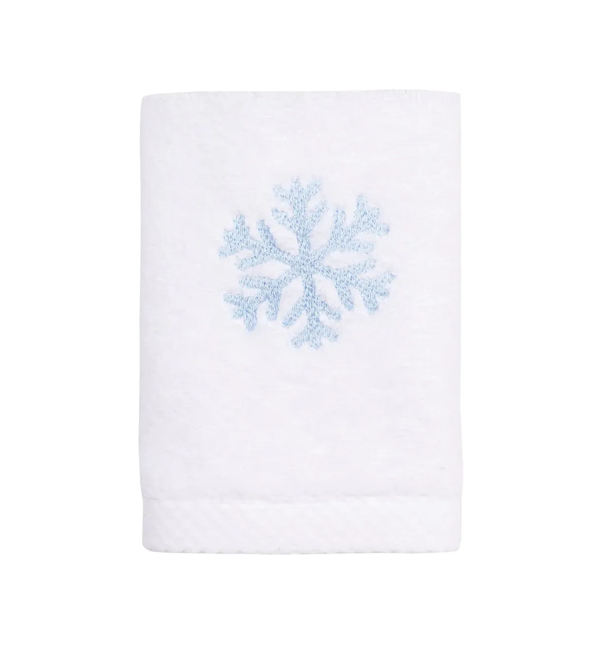 Luxus Christmas Embroidered Face Towel - White, Cotton product