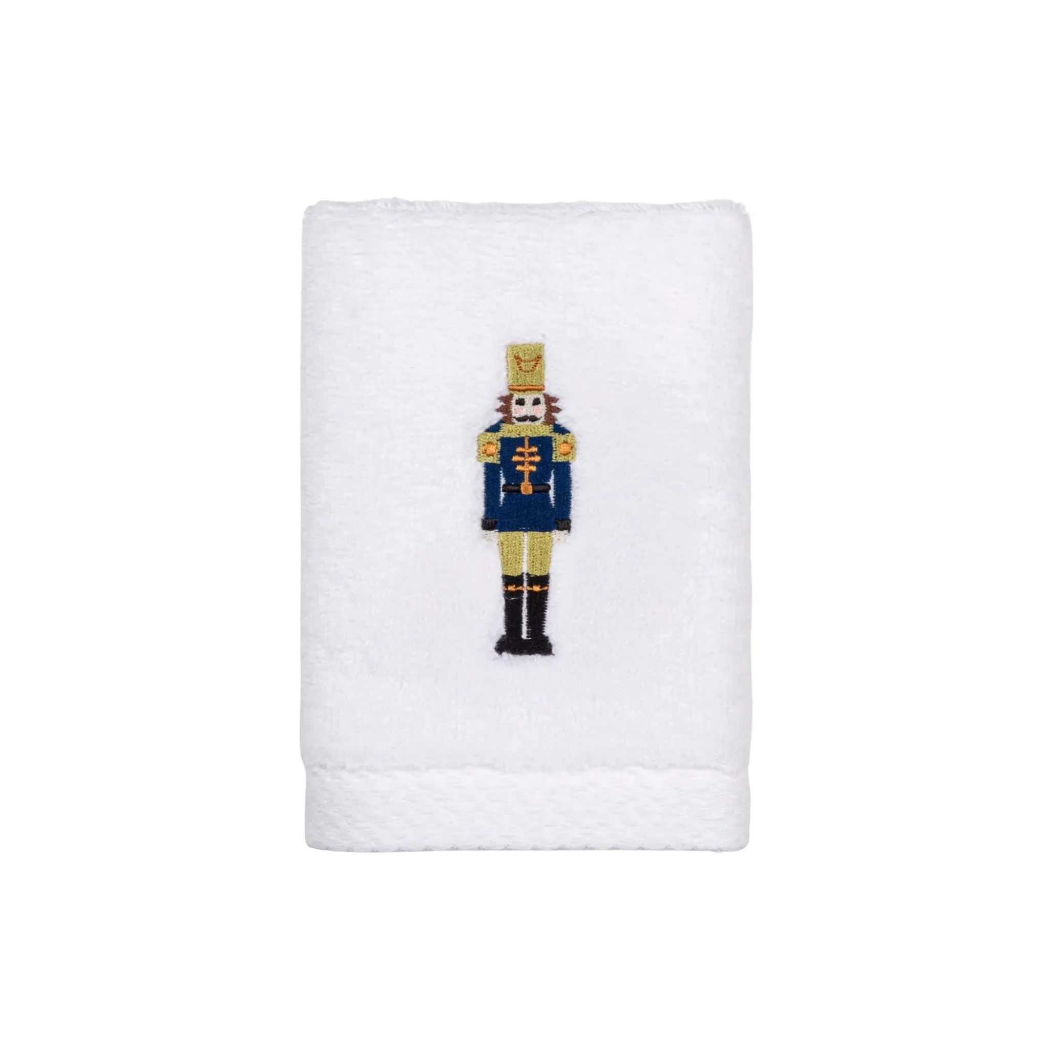Luxus Cotton Bath Towel with Nutcracker Embroidery - White product