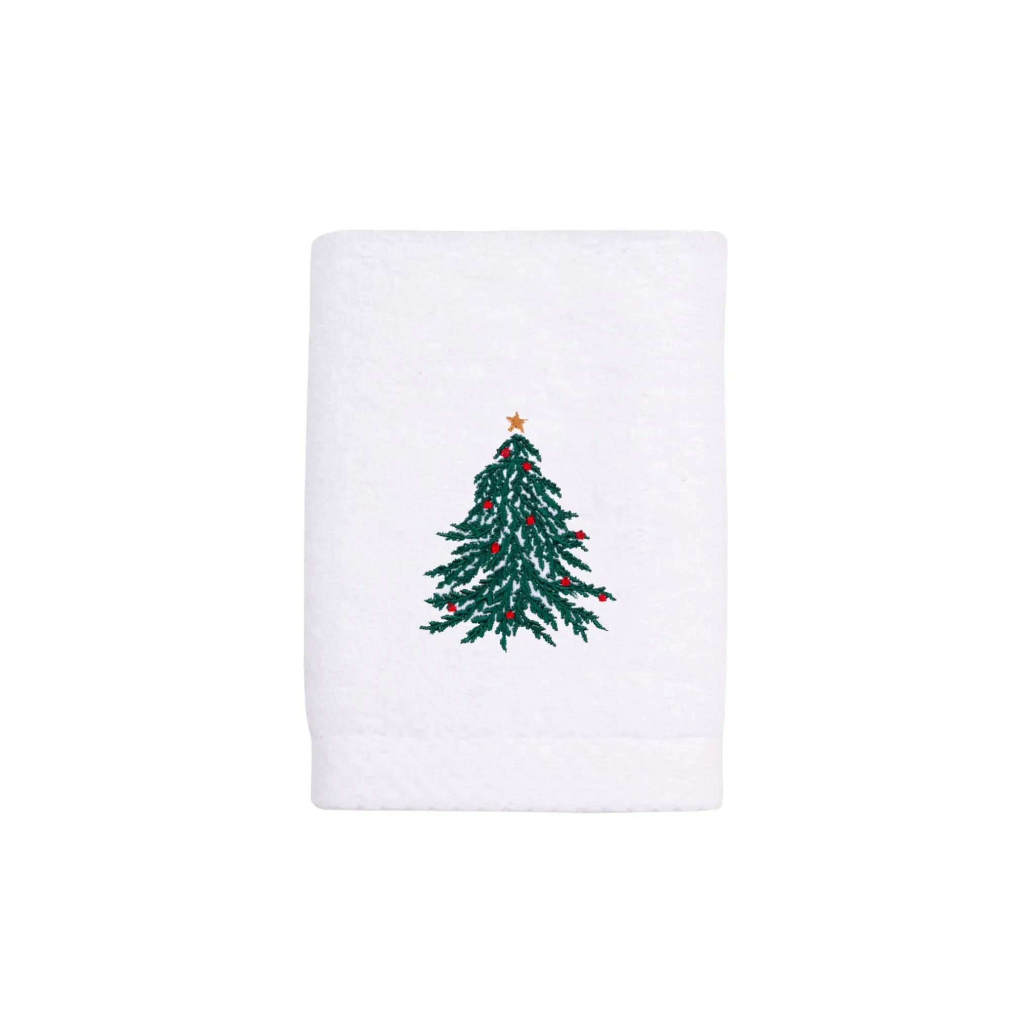 Luxus Cotton Bath Towels with Christmas Embroidery - White product