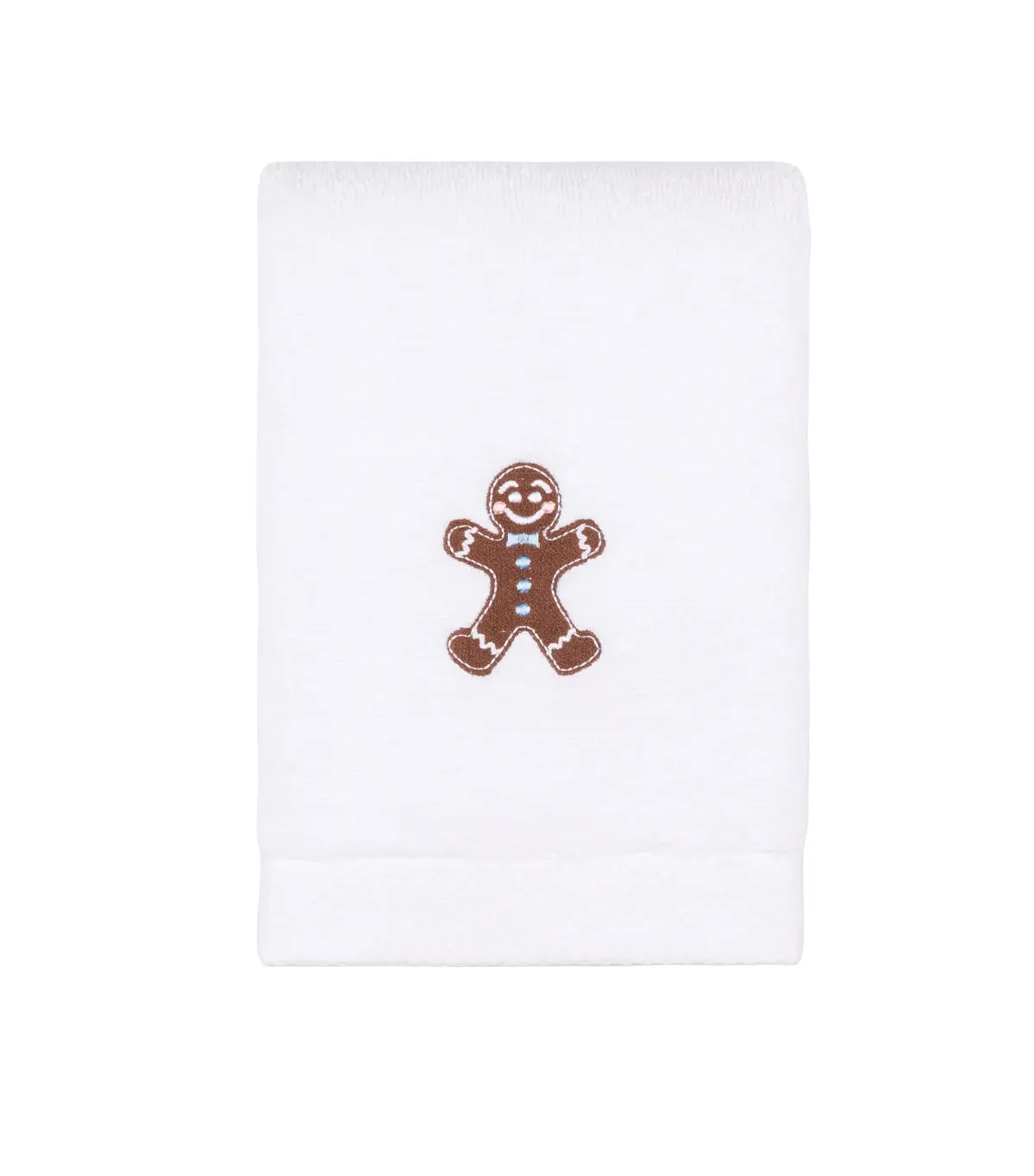 Christmas Embroidered Face Towel - White product