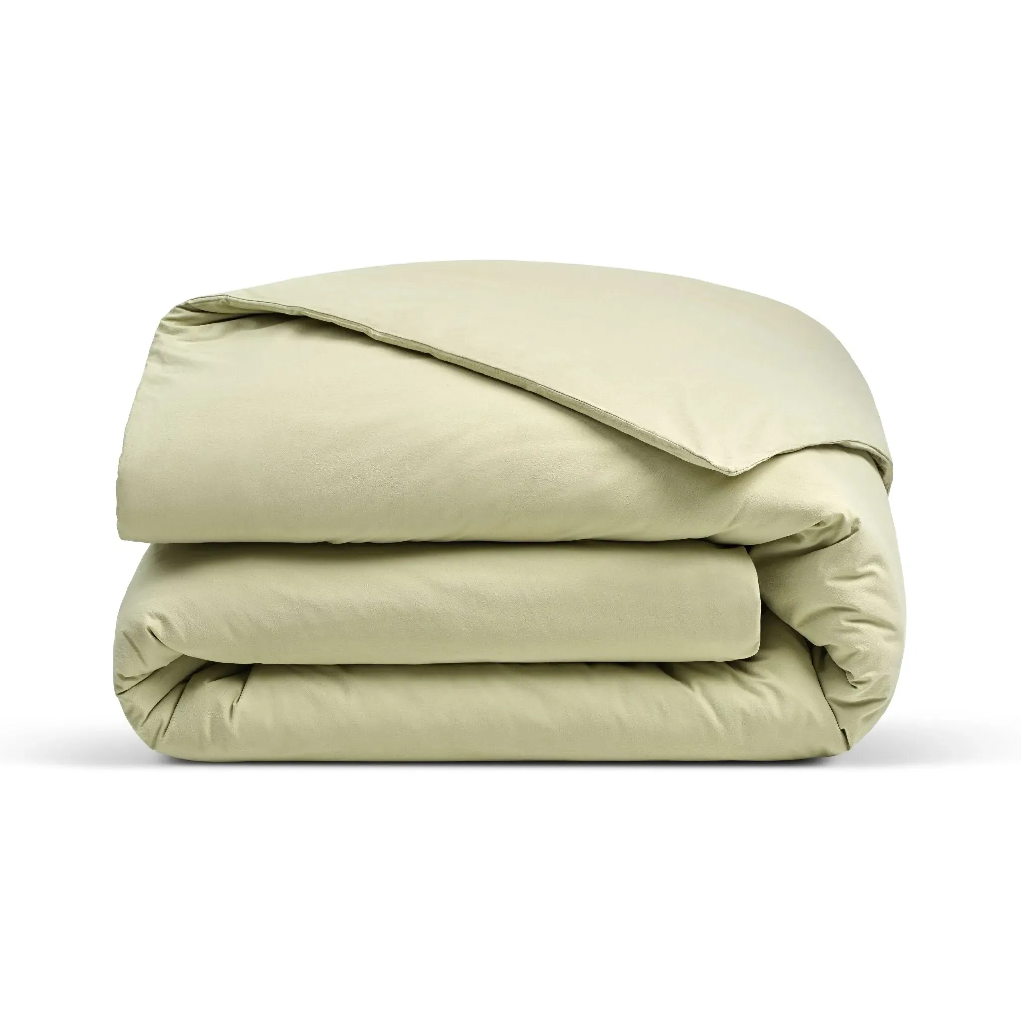 Tavira Washed Cotton Duvet Cover Set - Khaki Green product