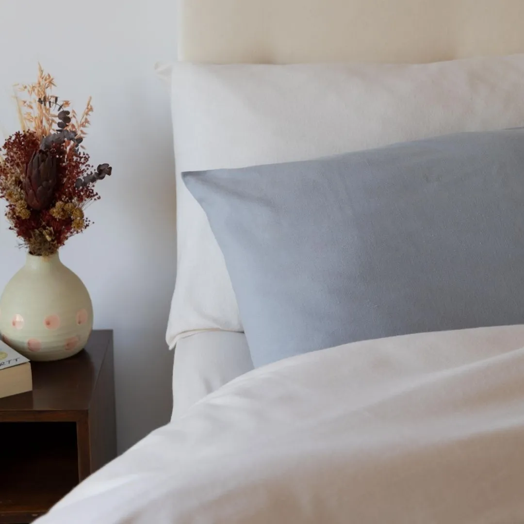 Brushed Cotton Duvet Cover - White, Cotton product