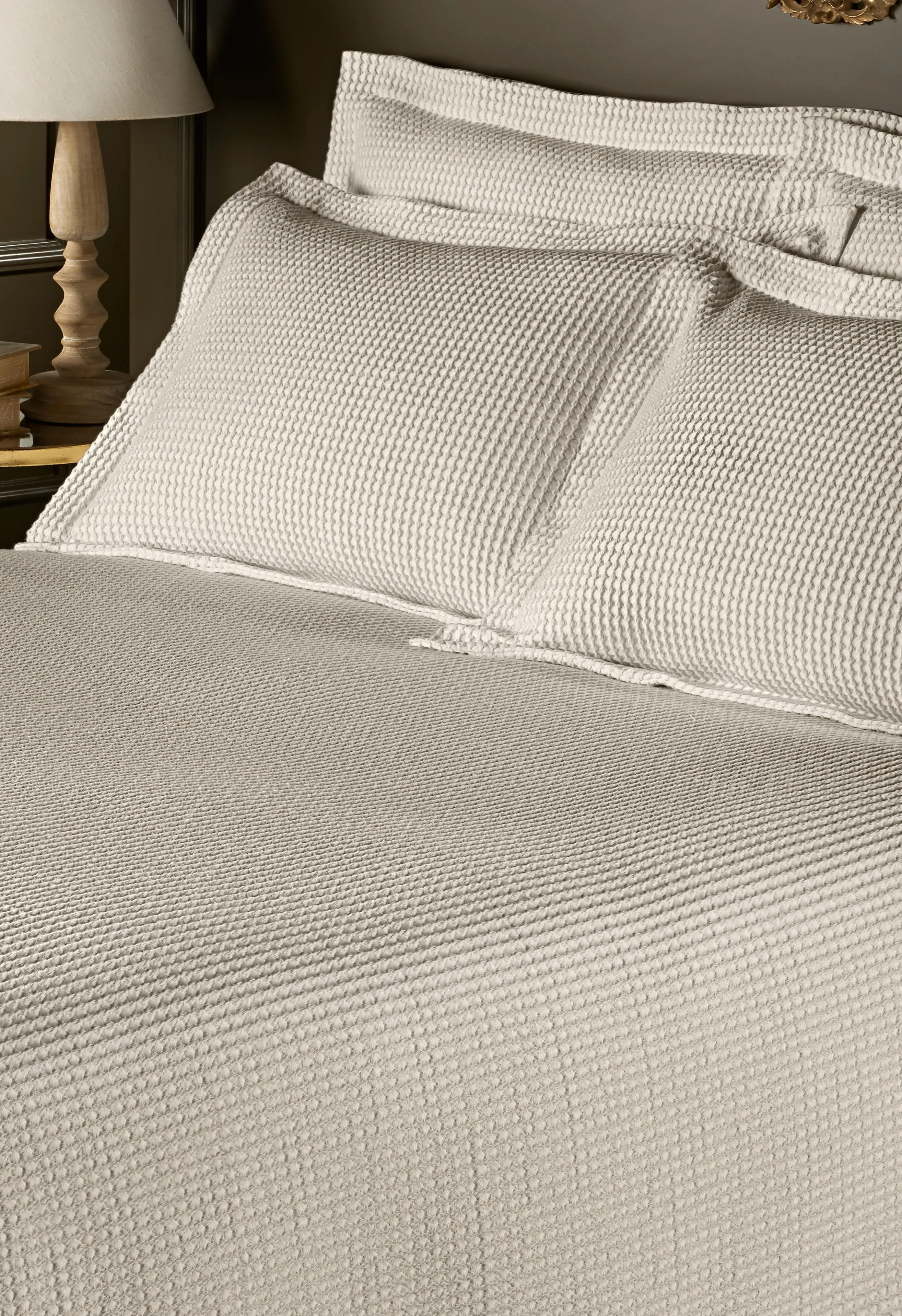 Design Port Waffle Bedspread - White/Cream, Cotton Mix product