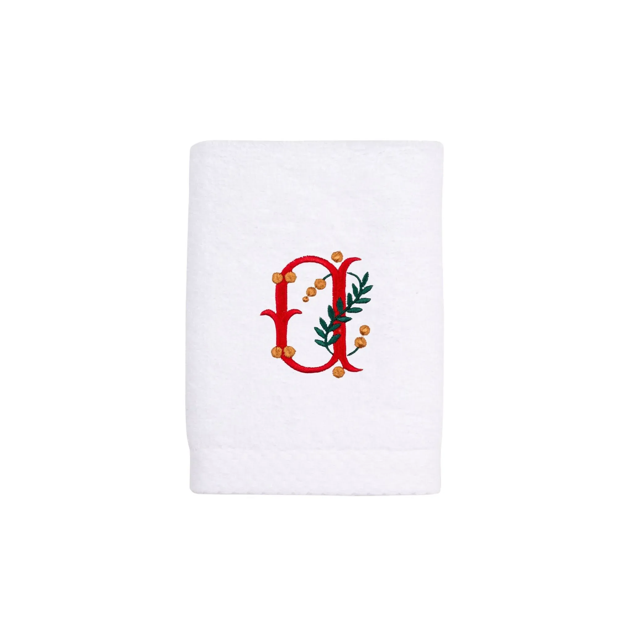 Luxus Cotton Bath Towel with Christmas Embroidery - White product
