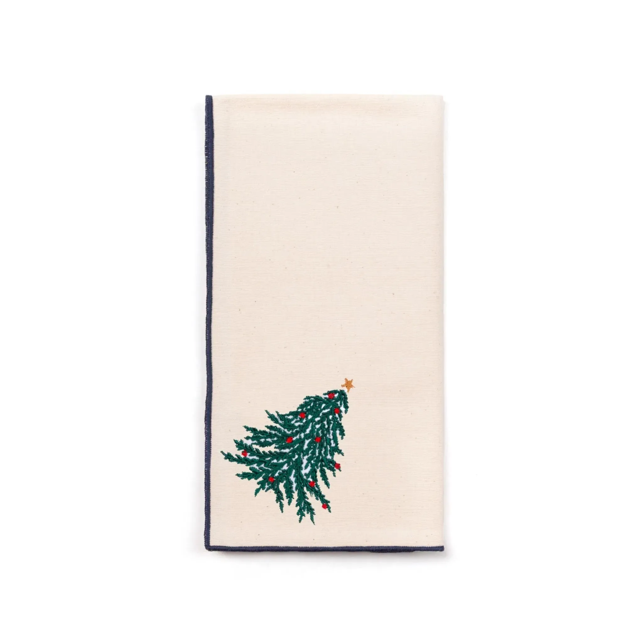 Nazaré Christmas Embroidered Napkin - Ecru, Cotton product