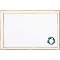 Nazaré Christmas Embroidered Table Linen - White, Cotton by Torres Novas, image 2