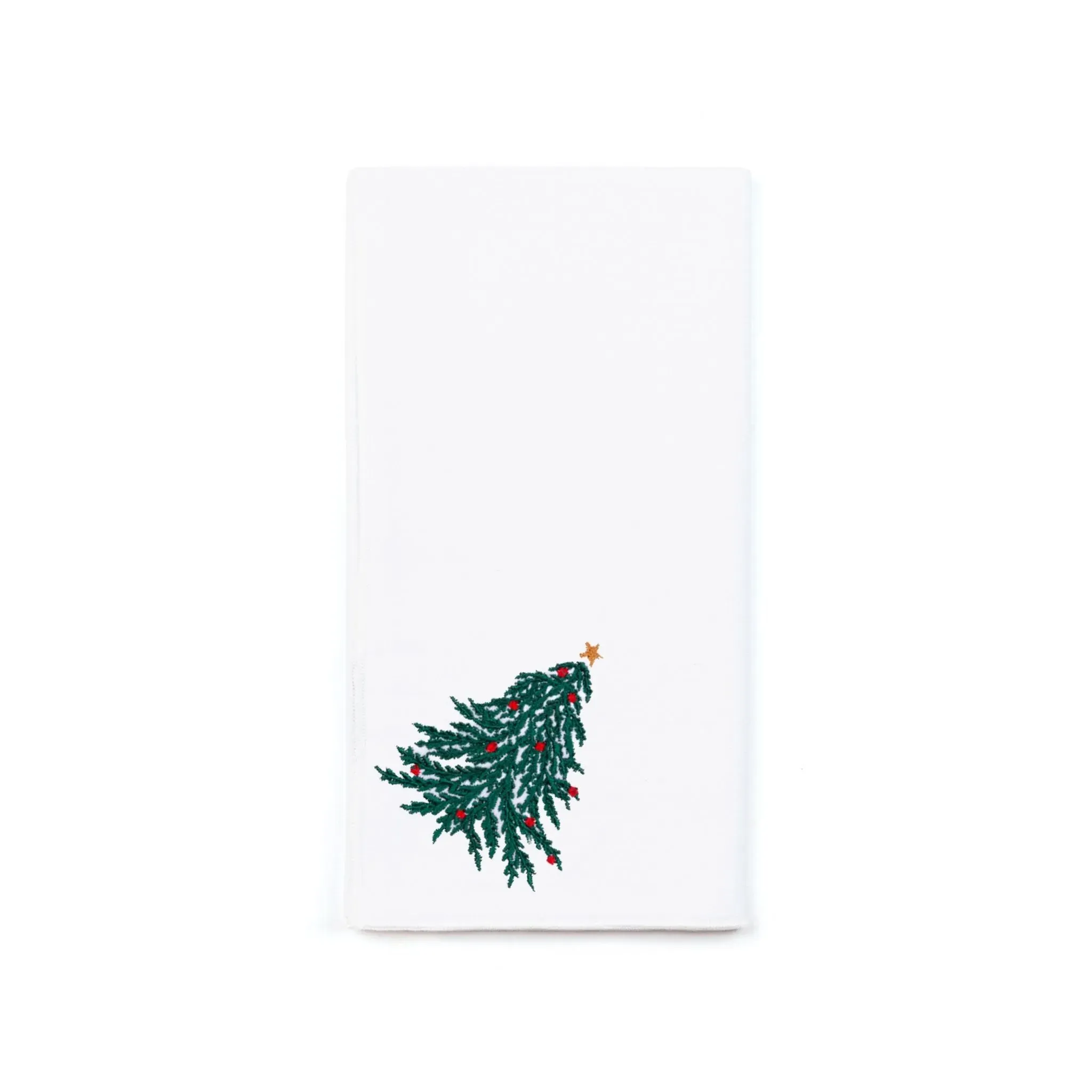 Nazaré Christmas Embroidered Table Linen - White, Cotton product