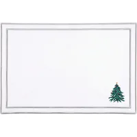 Nazaré Christmas Embroidered Table Linen - White, Cotton by Torres Novas, image 2