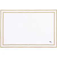 Nazaré Cotton Table Linen with Retro Sports Embroidery - White by Torres Novas, image 2