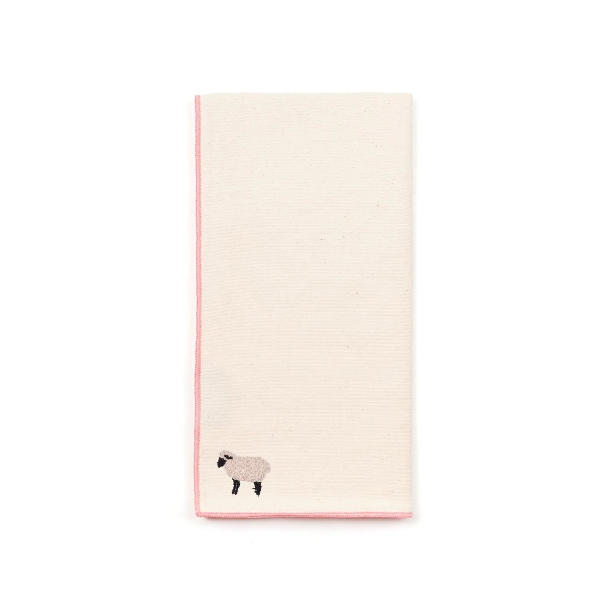 Nazaré Embroidered Farm Animals Napkin - Ecru, Cotton product