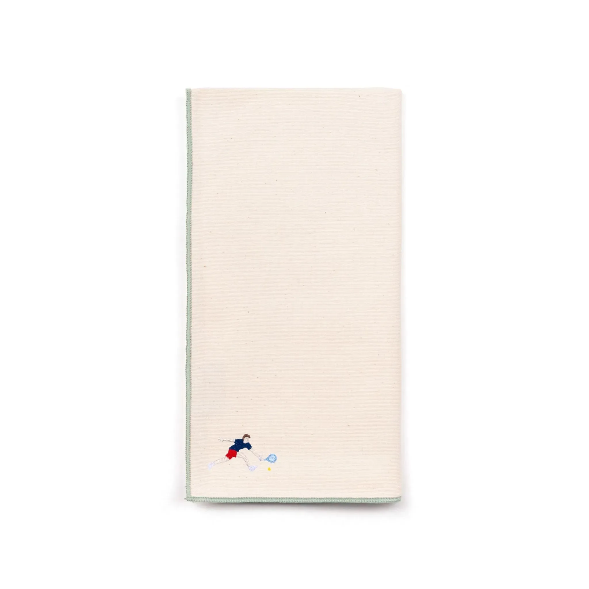 Nazaré Embroidered Retro Sports Napkin - Ecru, Cotton product