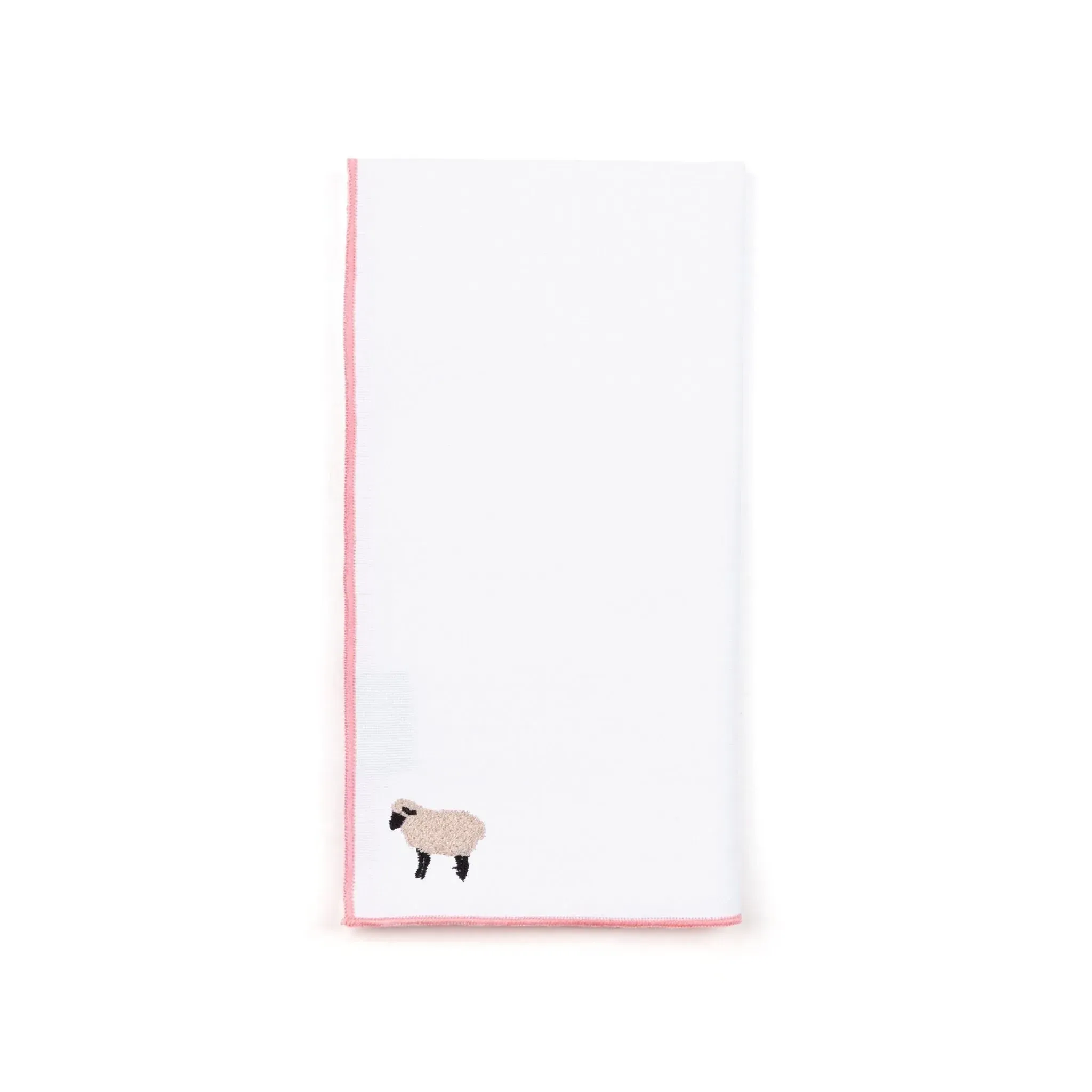Nazaré Farm Animal Embroidered Table Linen - White, Cotton product