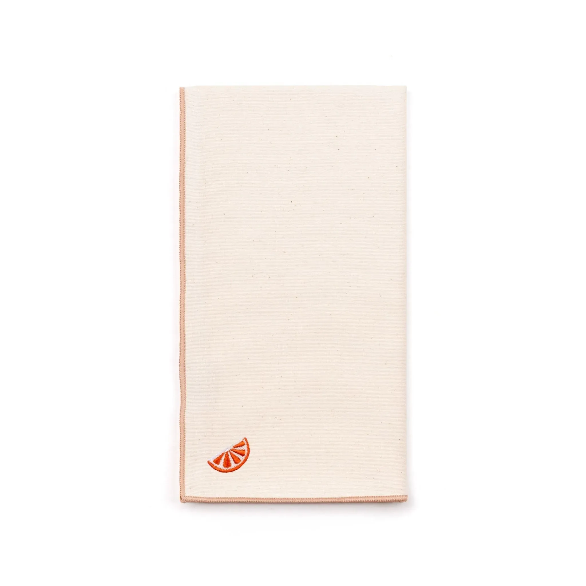 Nazaré Fruit Embroidered Cotton Napkin - Ecru product