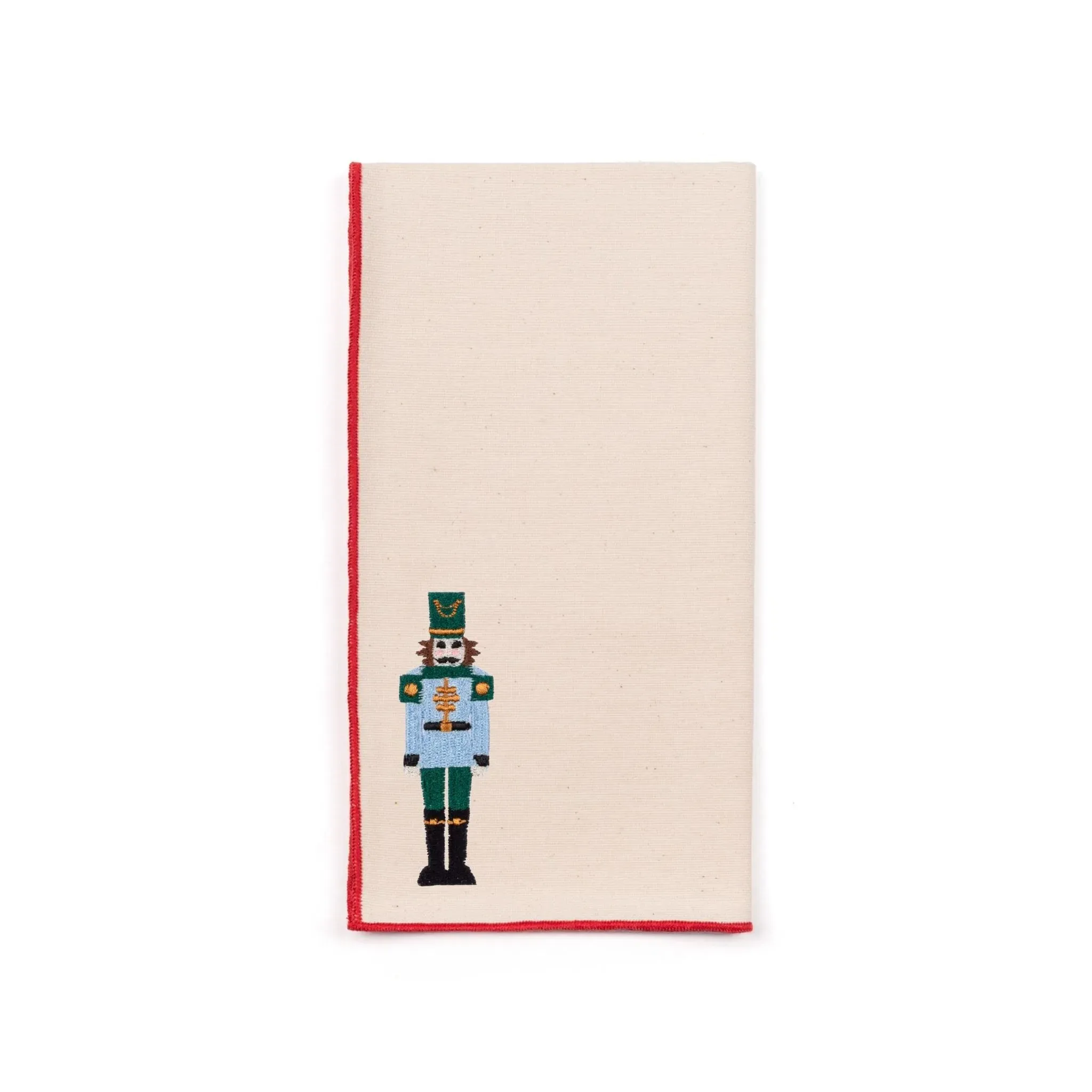 Nazaré Napkin with Embroidered Nutcrackers - Ecru, Cotton product