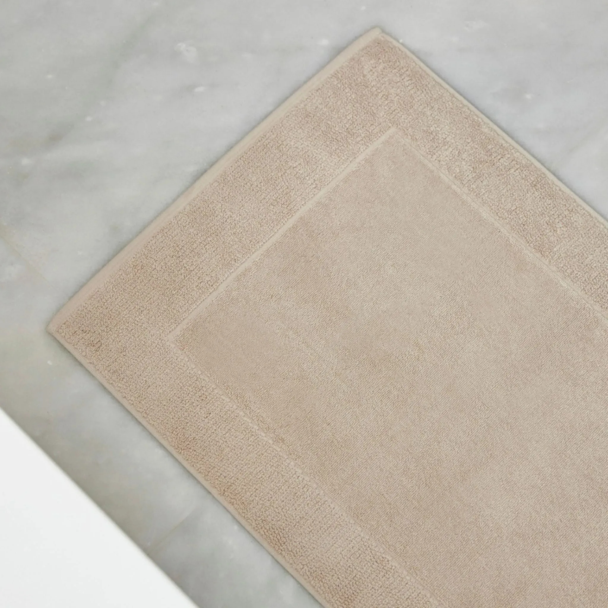 Bath Mat - Beige, Cotton