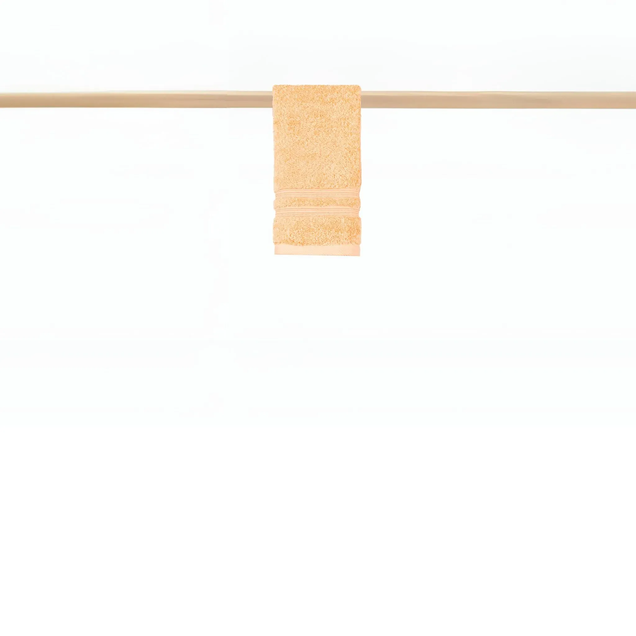 Bath Towel Set with Striped Design - Orange image