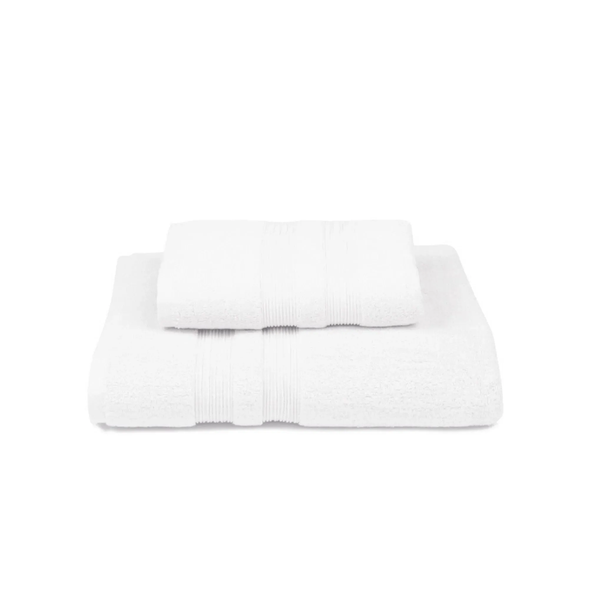 Kids Bath Towel with Stripes - White, Cotton