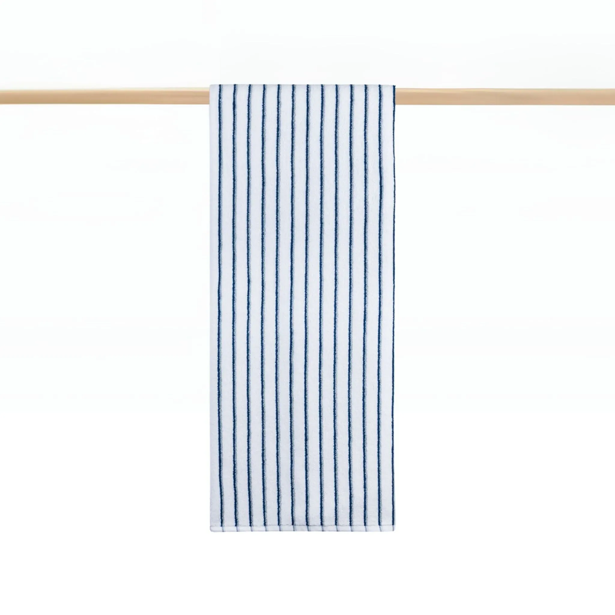 Kid's Towel Set with Double Stripe - Blue, Cotton image