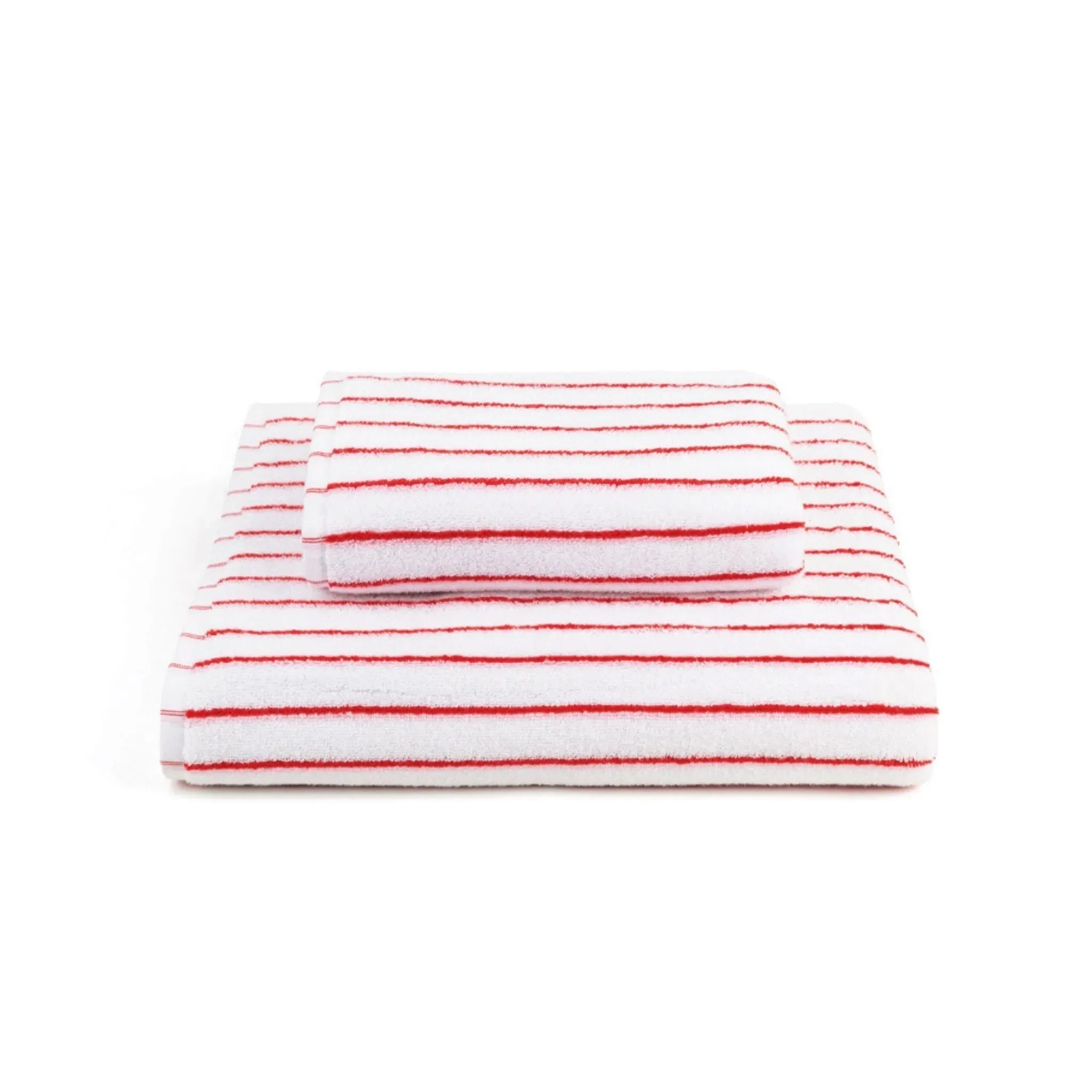 Kid's Towel Set with Double Stripe - Pink, Cotton