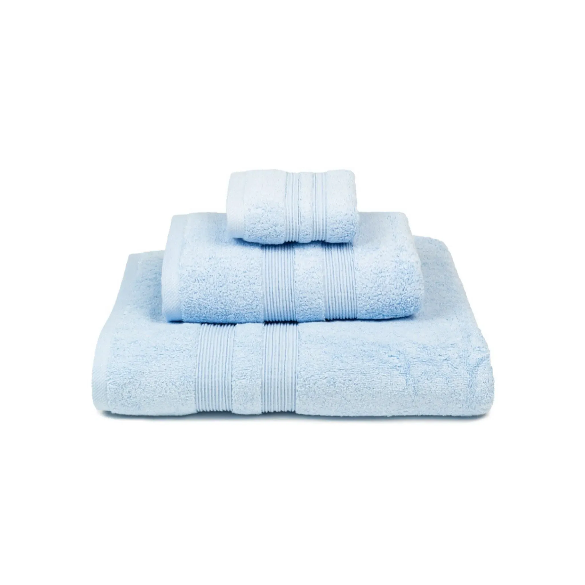 Bath Towel Set with Striped Design - Light Blue product