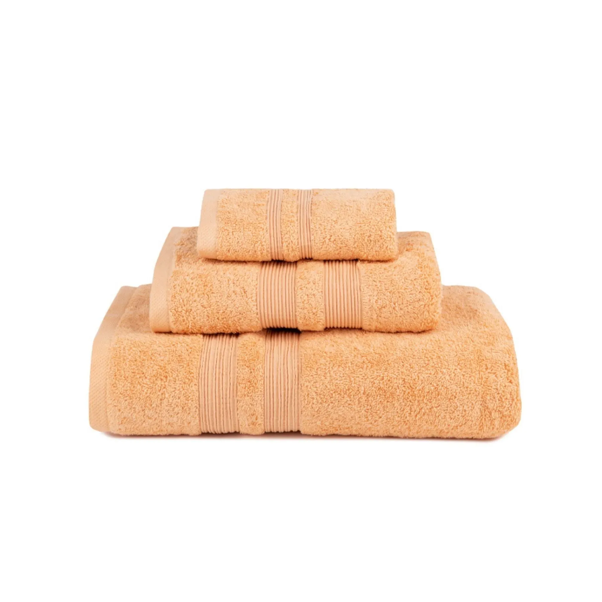 Bath Towel Set with Striped Design - Orange product