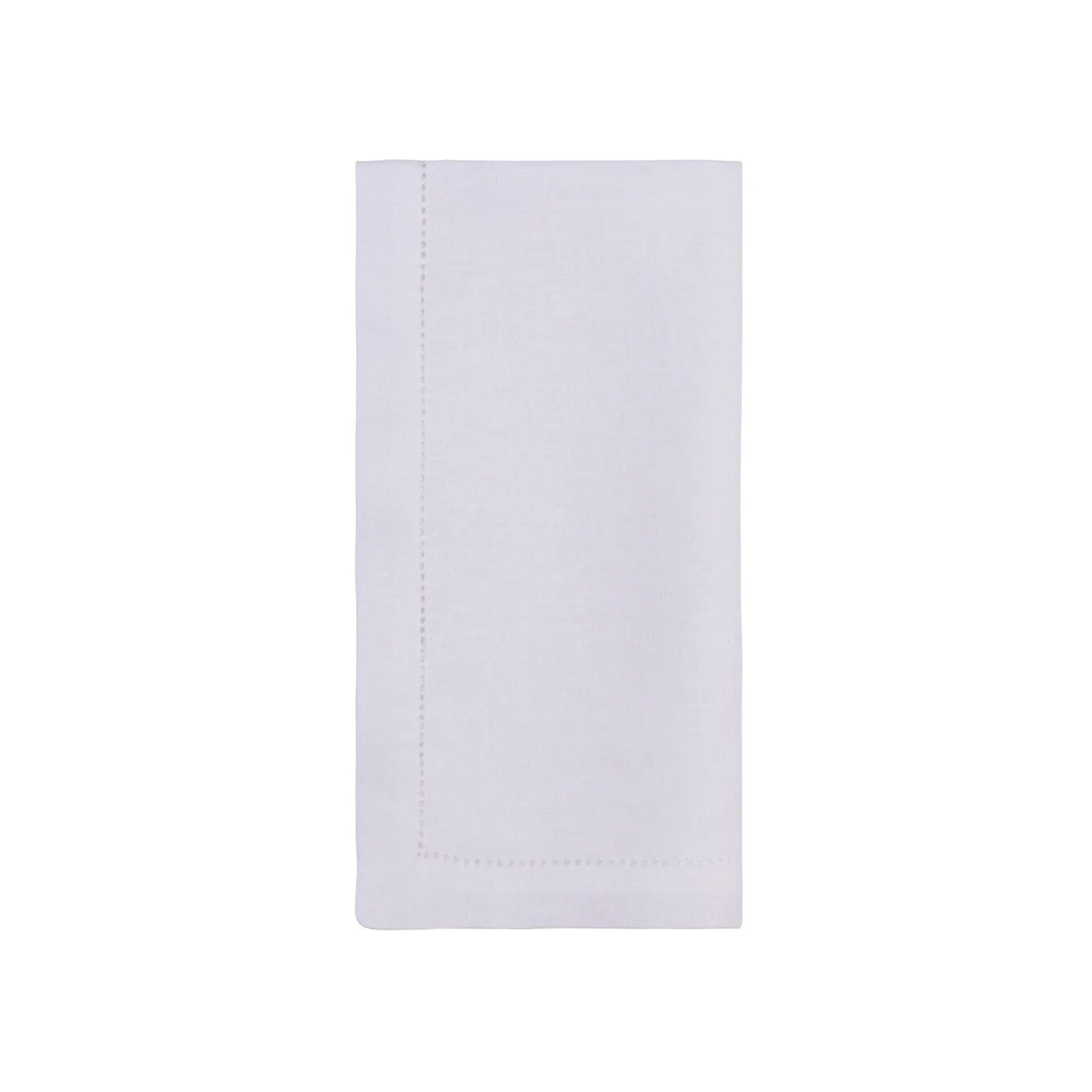 Linen Table Collection with Hem-Stitch - White