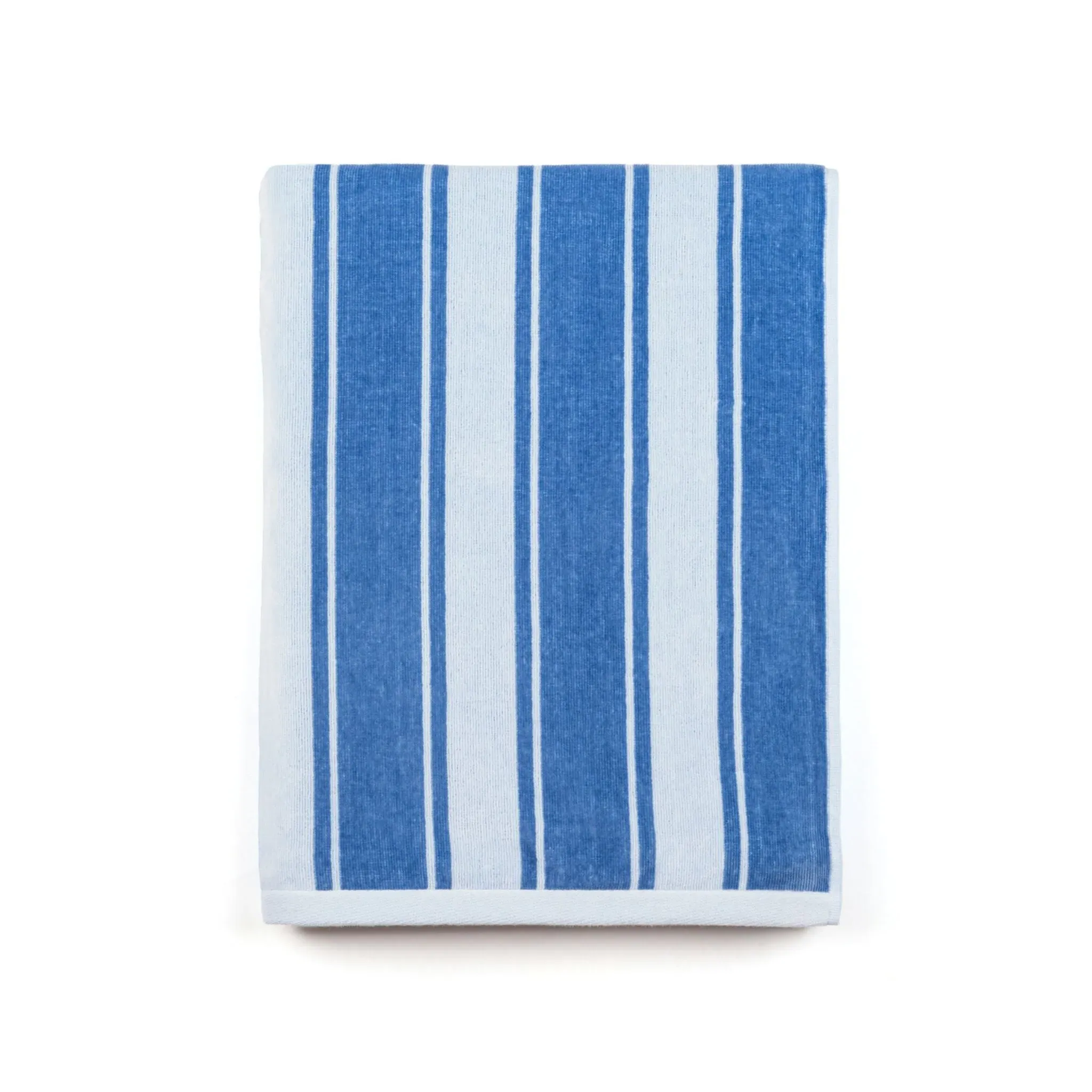 Striped Beach Towel - Blue, Cotton image