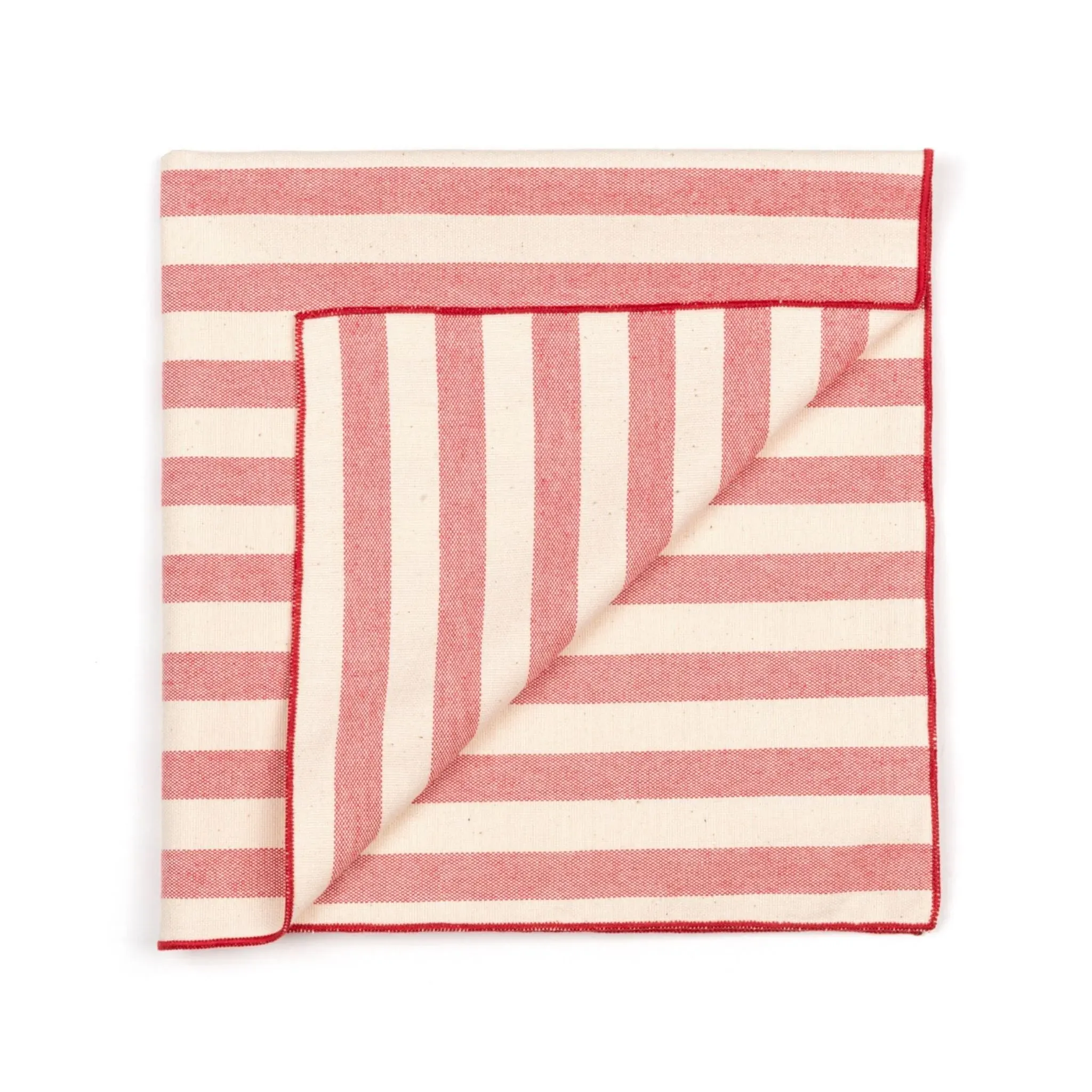 Striped Table Linen Collection - Red
