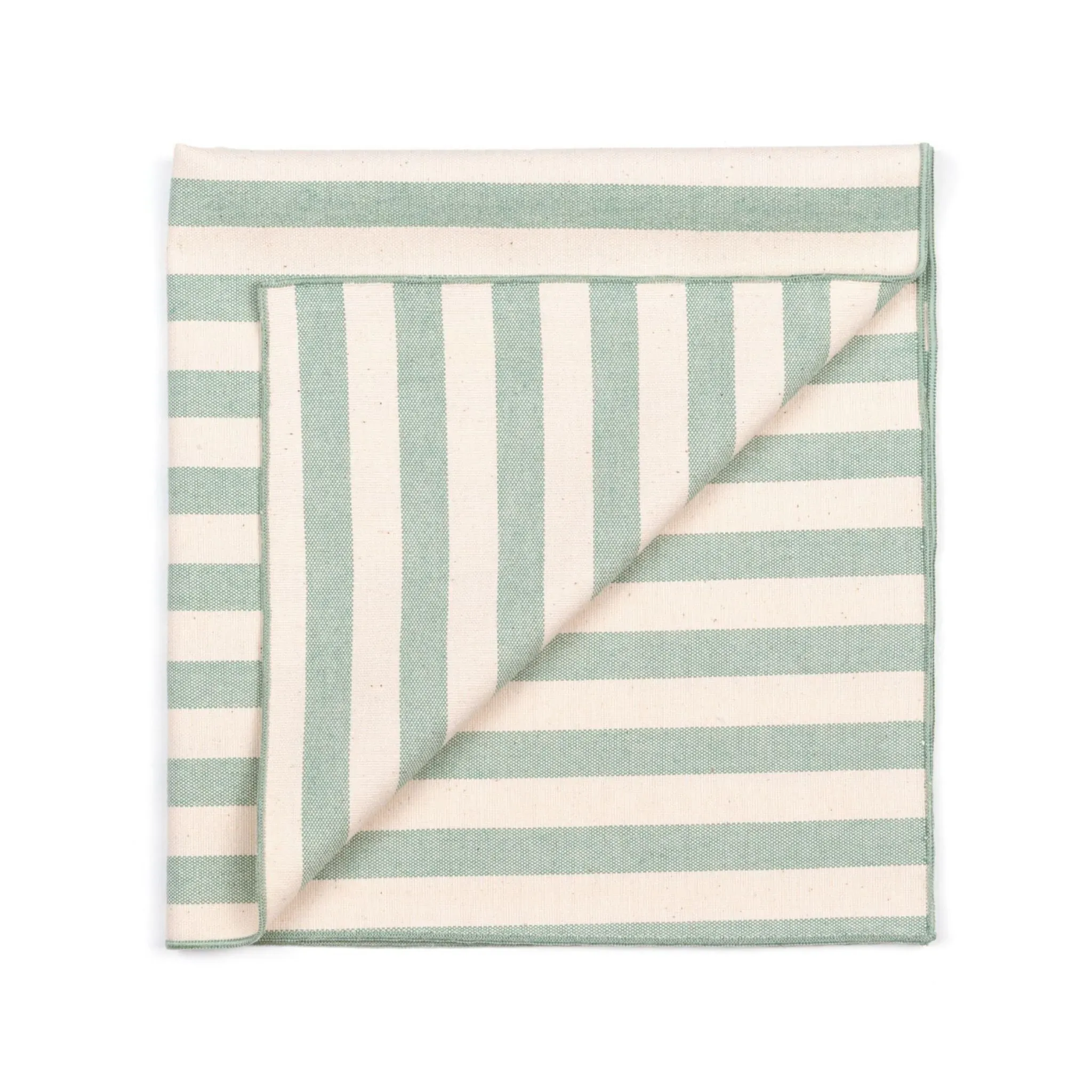 Table Runner with Stripes - Green