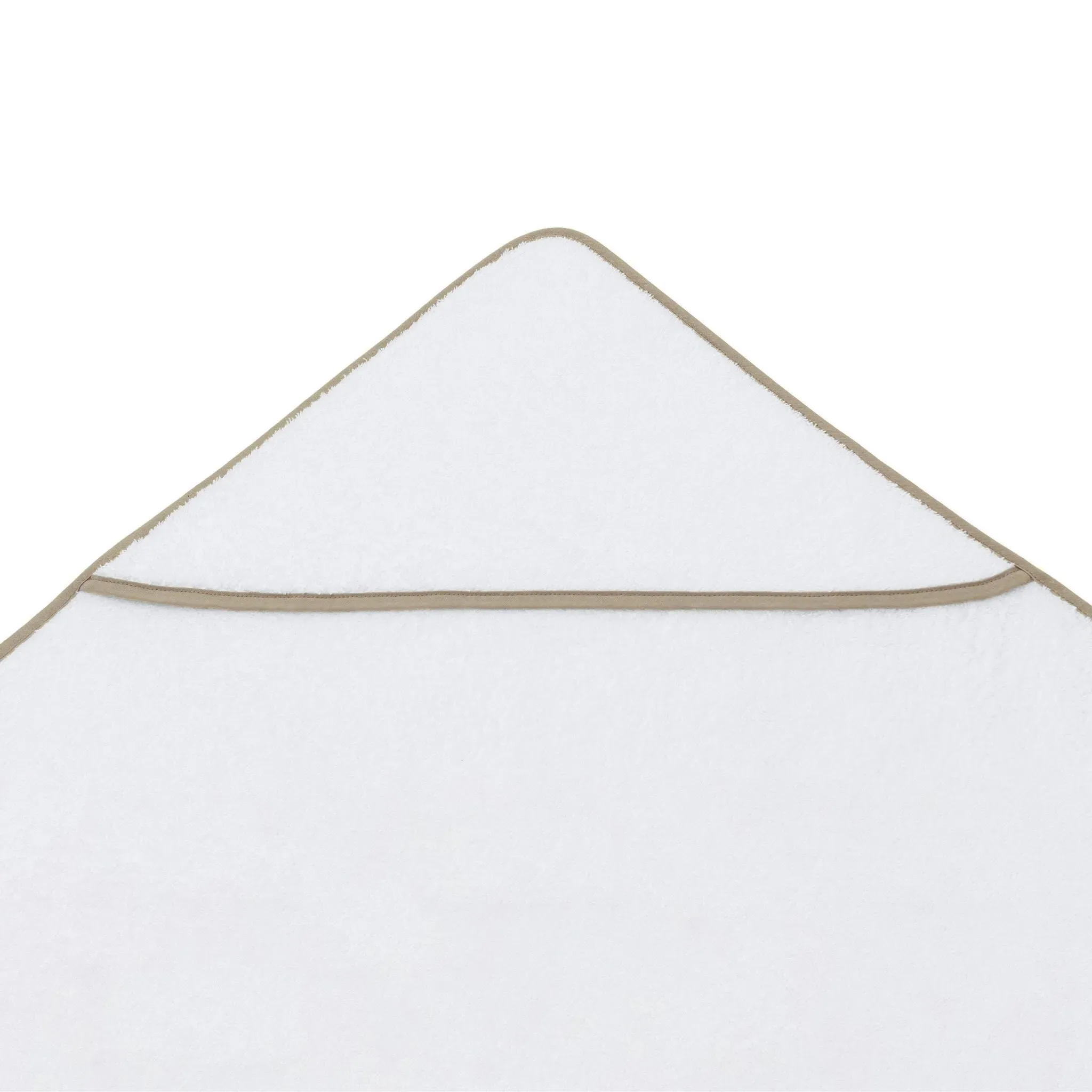 Terry Towel Set with Piped Edges - Beige, Cotton